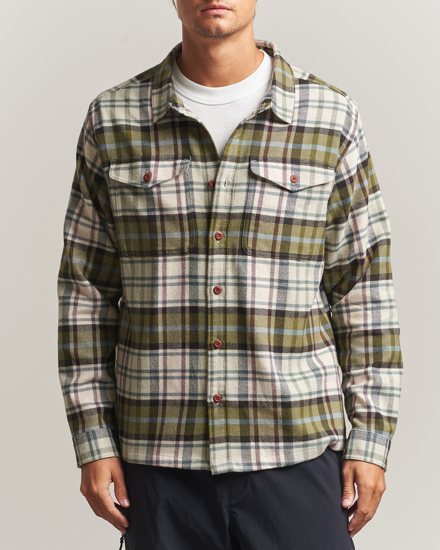 Uomini | Camicie | Patagonia | Fjord Flannel Shirt Weathered Stone