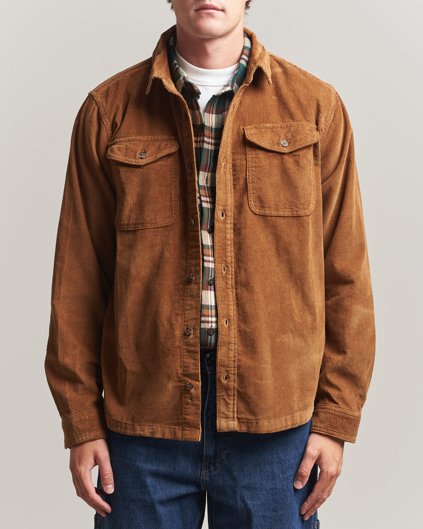 Uomini | Camicie | Patagonia | Corduroy Shirt Deer Brown