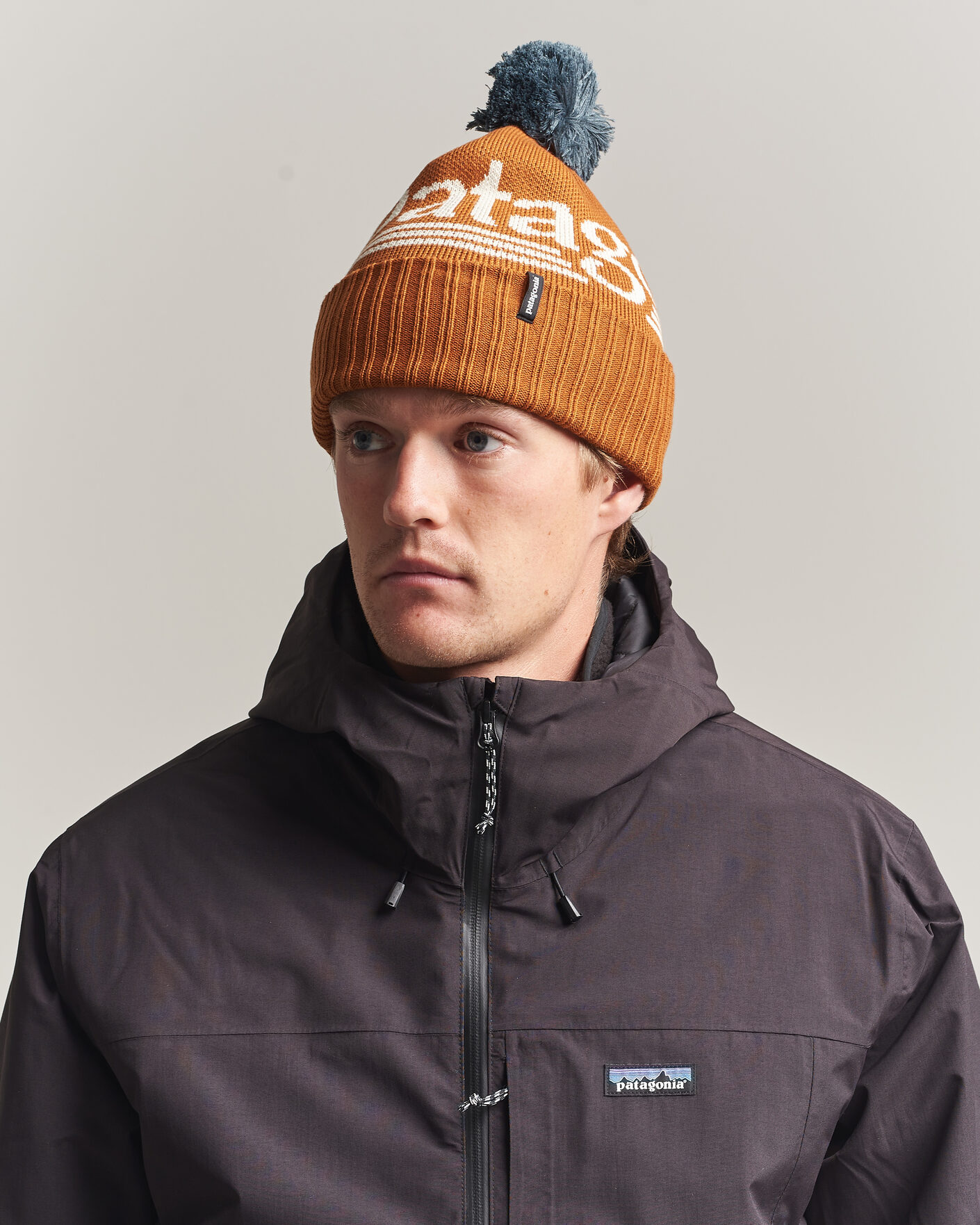 Uomini | Berretti | Patagonia | Powder Town Beanie Cinnamon Brown