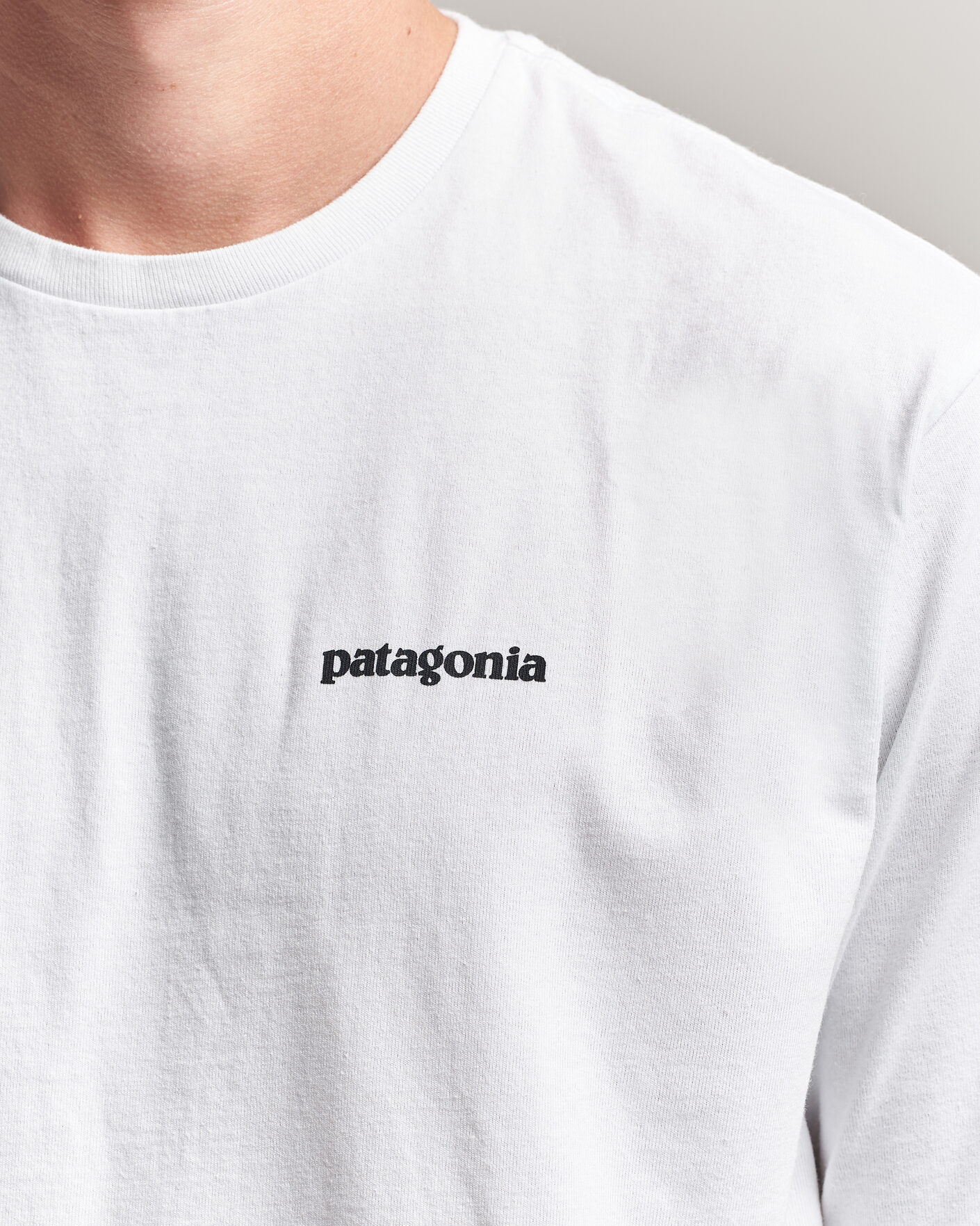 Uomini | T-shirt | Patagonia | P-6 Logo Responsibili T-Shirt Fiber White