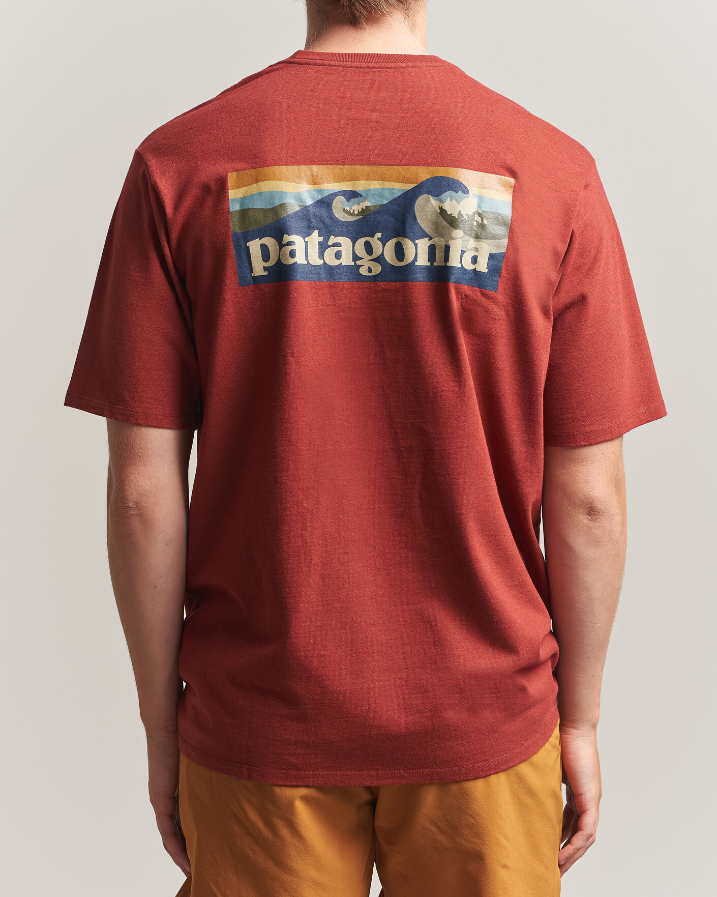 Uomini | T-shirt | Patagonia | Boardshort Logo Pocket Responsibili T-Shirt Rusty Red