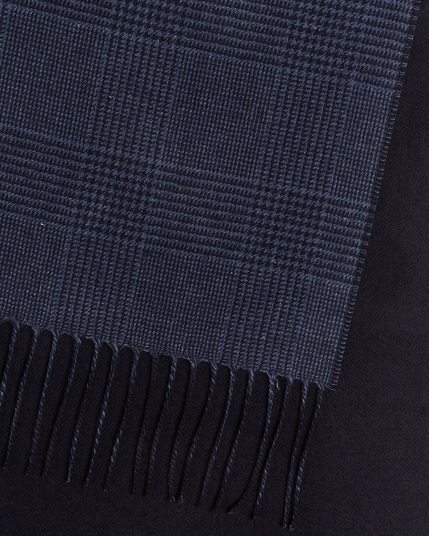 Uomini | Sciarpe | Piacenza Cashmere | Cashmere/Silk Glencheck Scarf Navy
