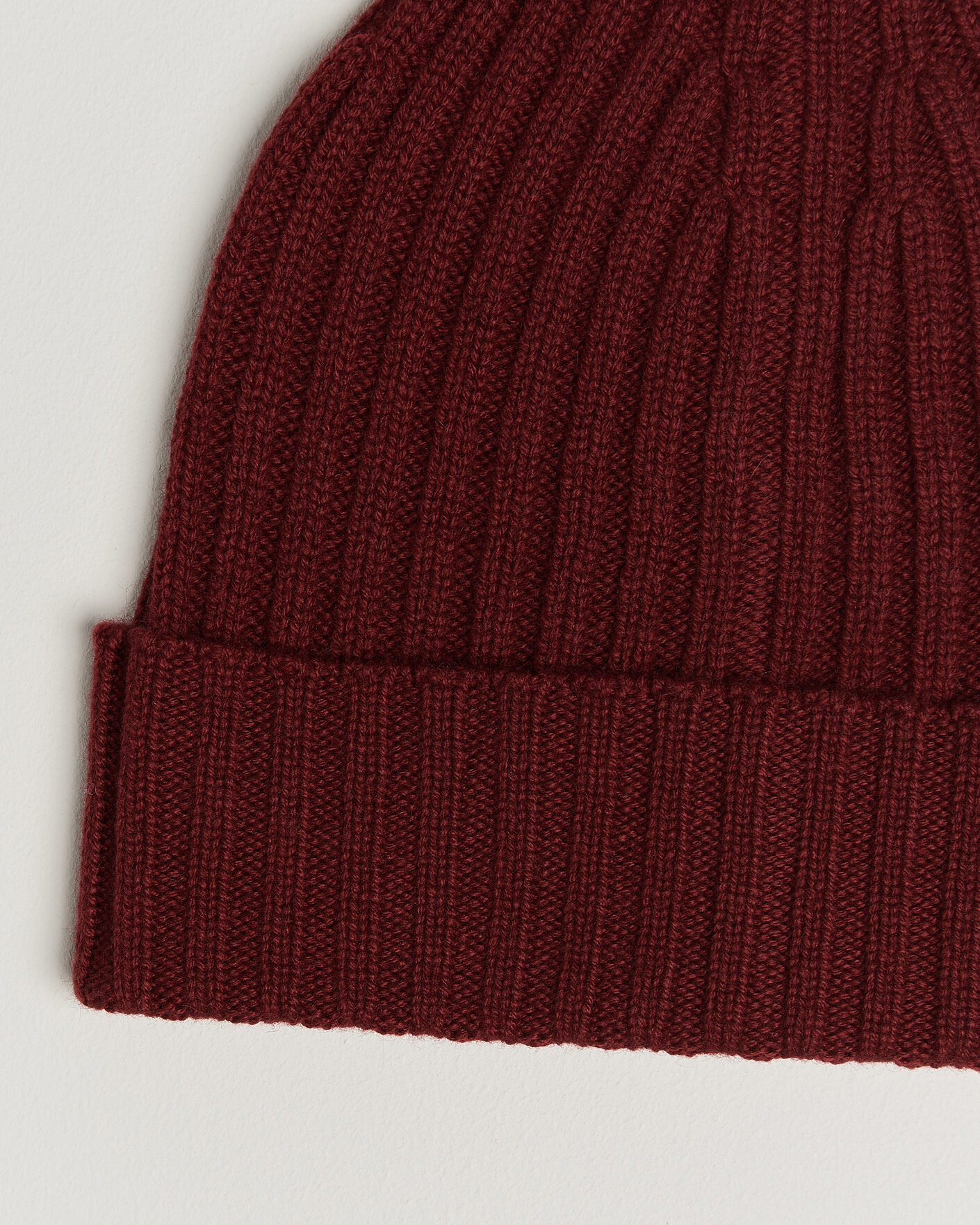 Uomini | Berretti | Piacenza Cashmere | Ribbed Cashmere Beanie Burgundy