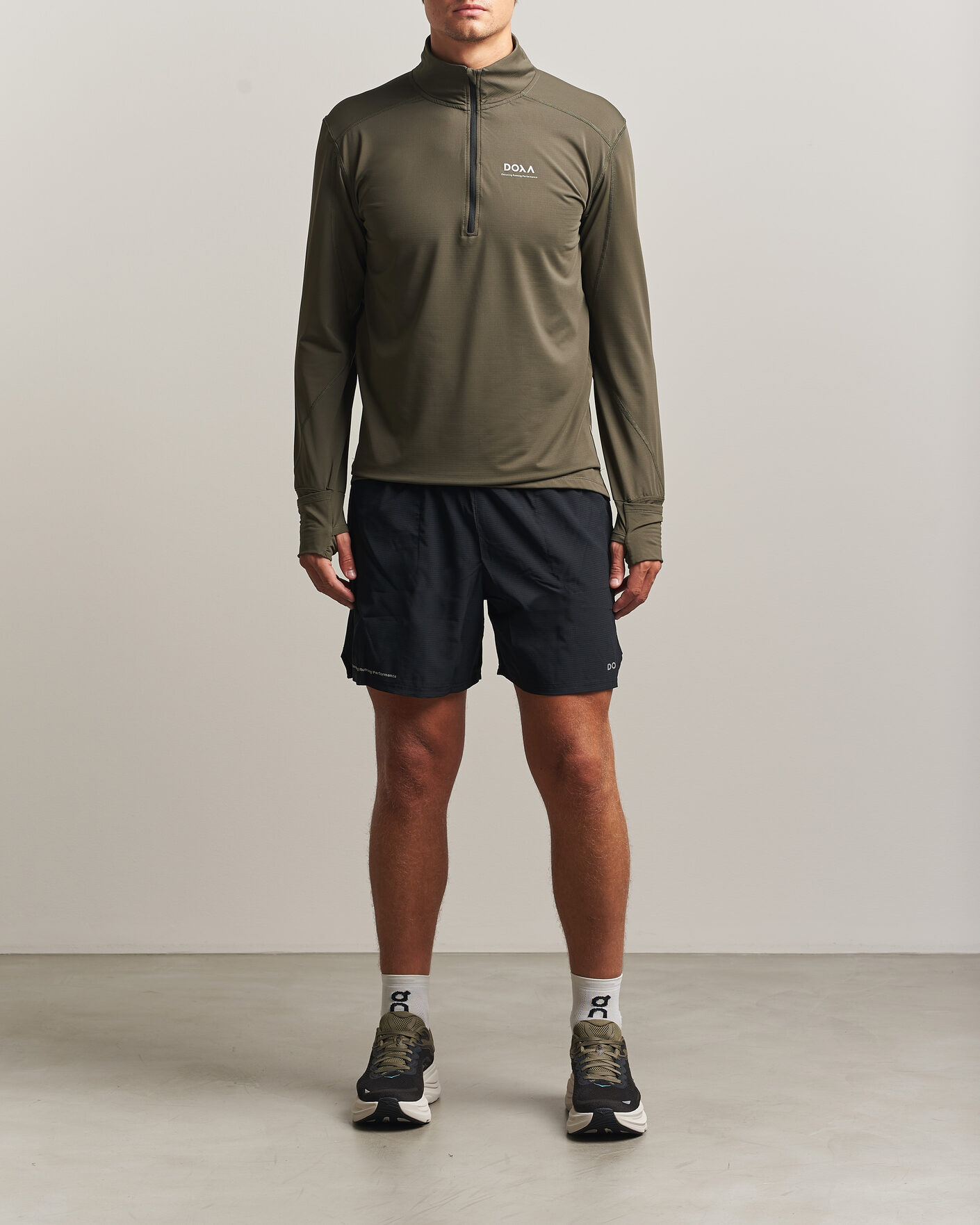 Uomini | Maglieria | DOXA | Thermal Half Zip Terra