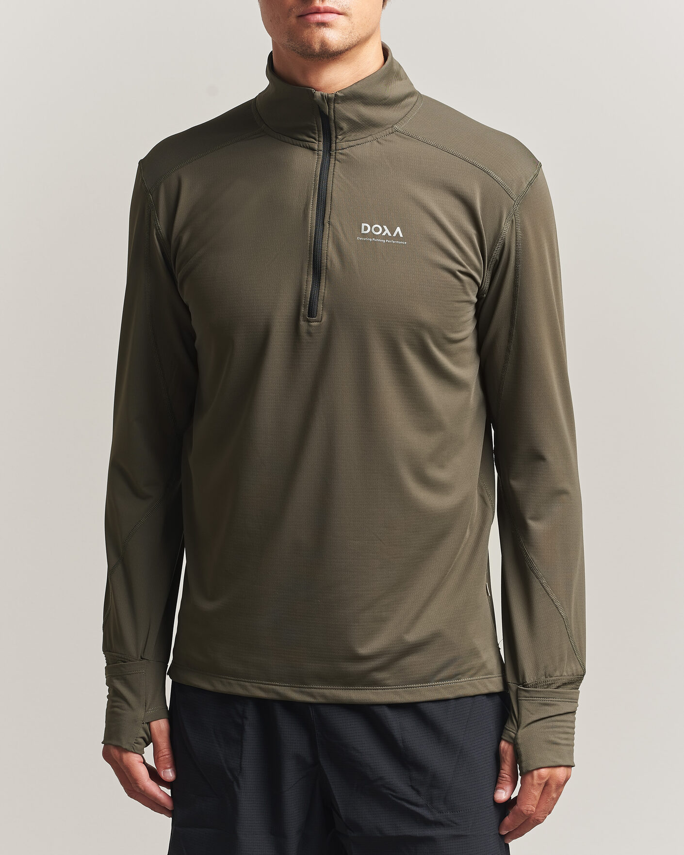 Uomini | Maglieria | DOXA | Thermal Half Zip Terra