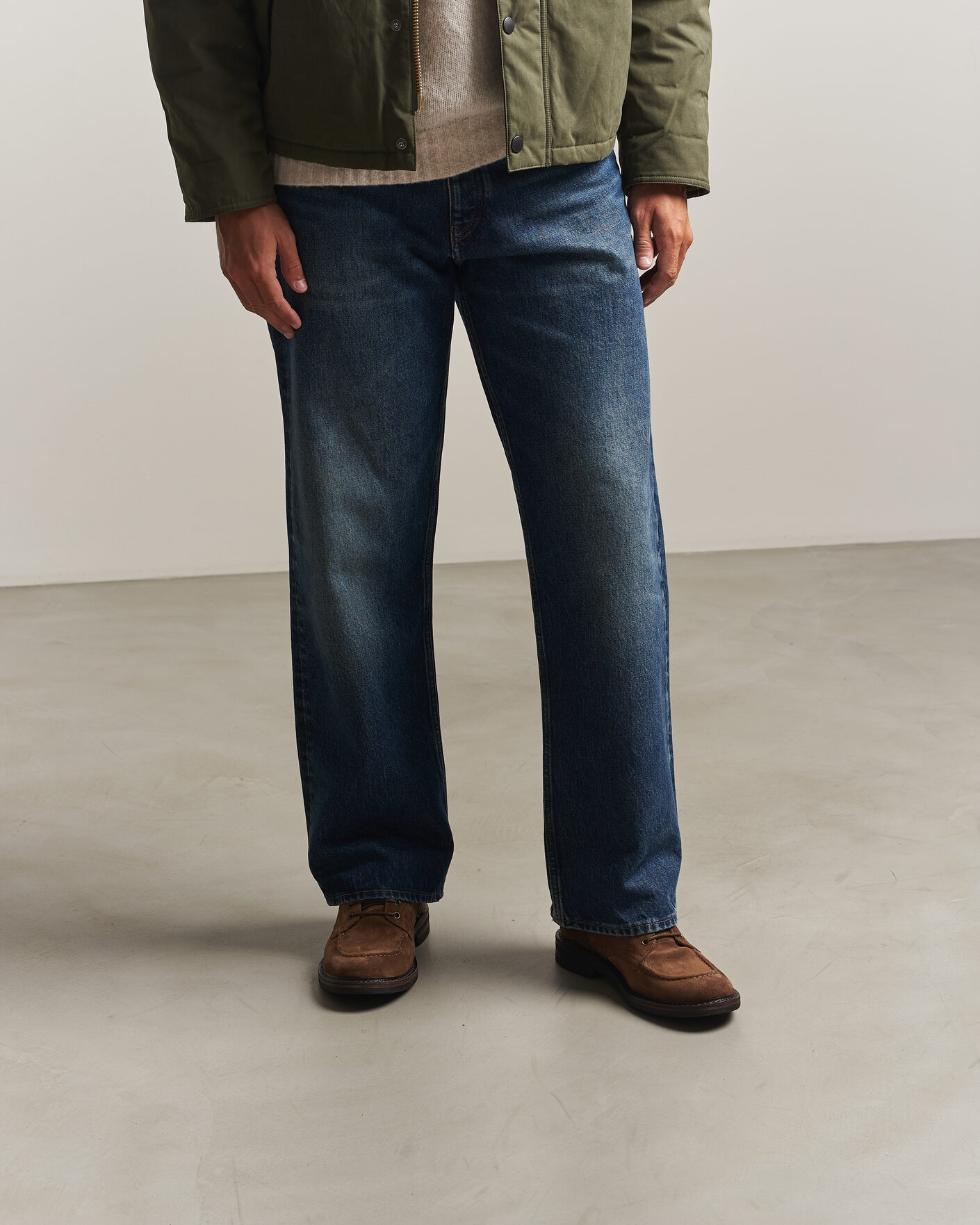 Uomini | Stivali | Astorflex | Nuvoflex Dainite Lace Up Boot Dark Khaki Suede