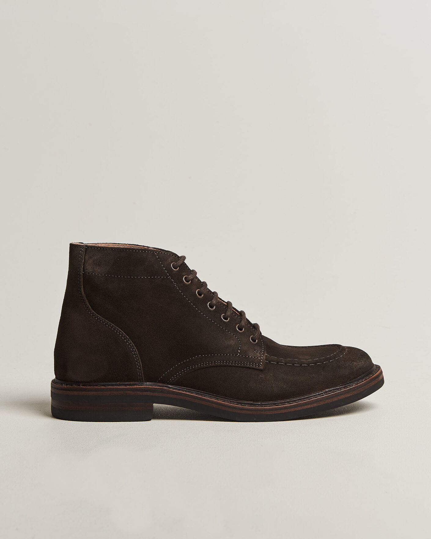 Uomini | Stivali | Astorflex | Nuvoflex Dainite Lace Up Boot Dark Brown Suede
