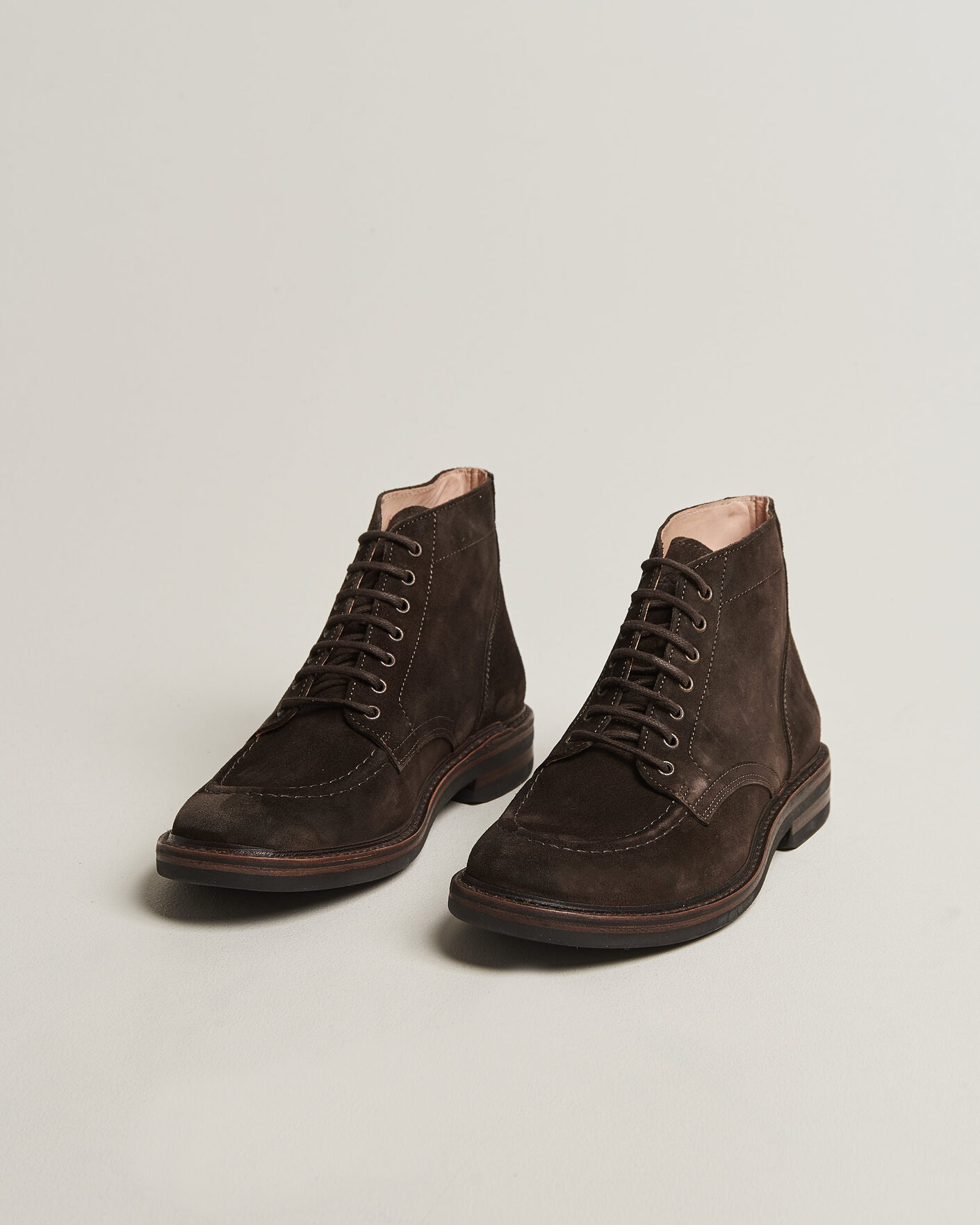 Uomini | Stivali | Astorflex | Nuvoflex Dainite Lace Up Boot Dark Brown Suede
