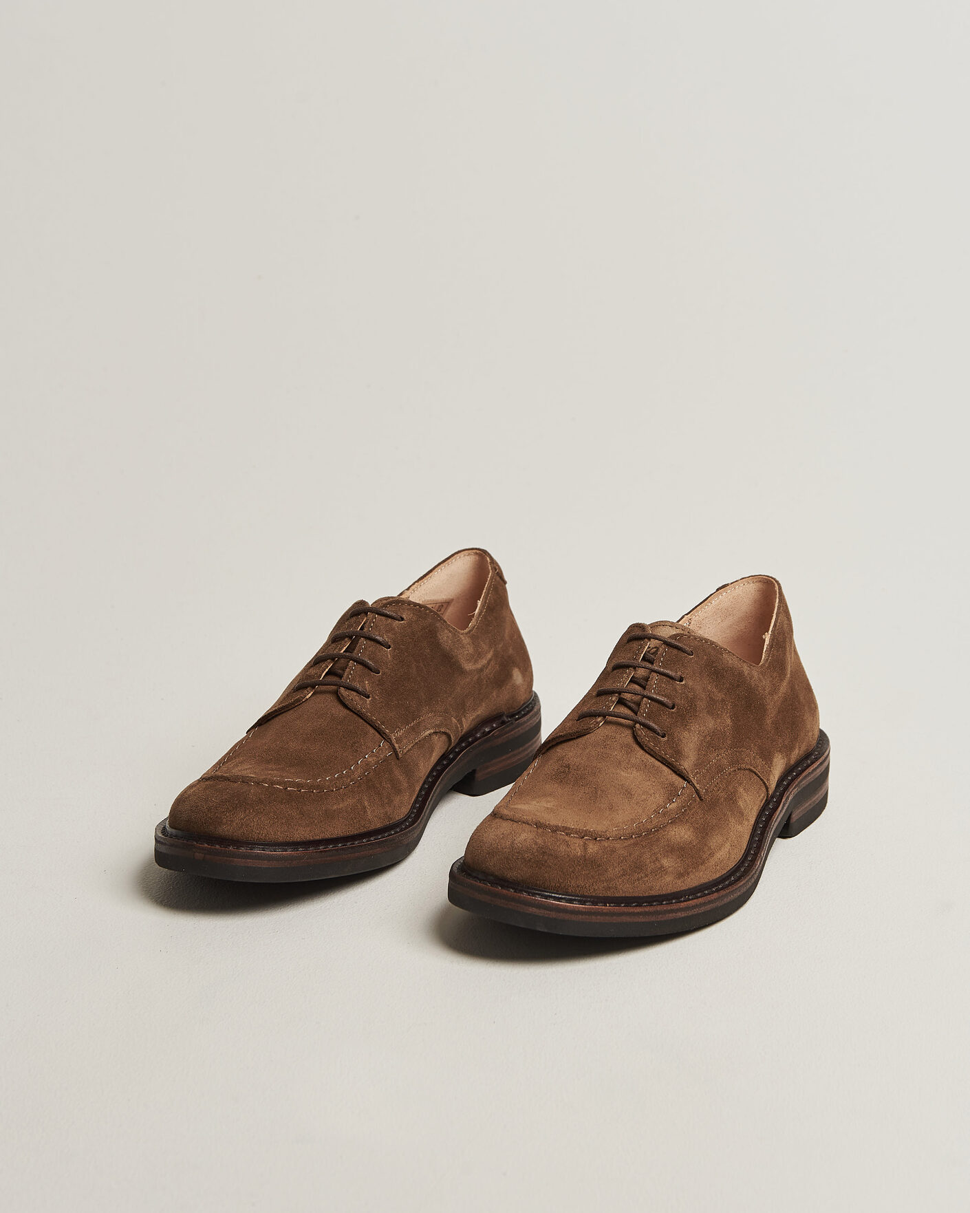 Uomini | Scarpe derby | Astorflex | Carlflex Moc Toe Dark Khaki Suede