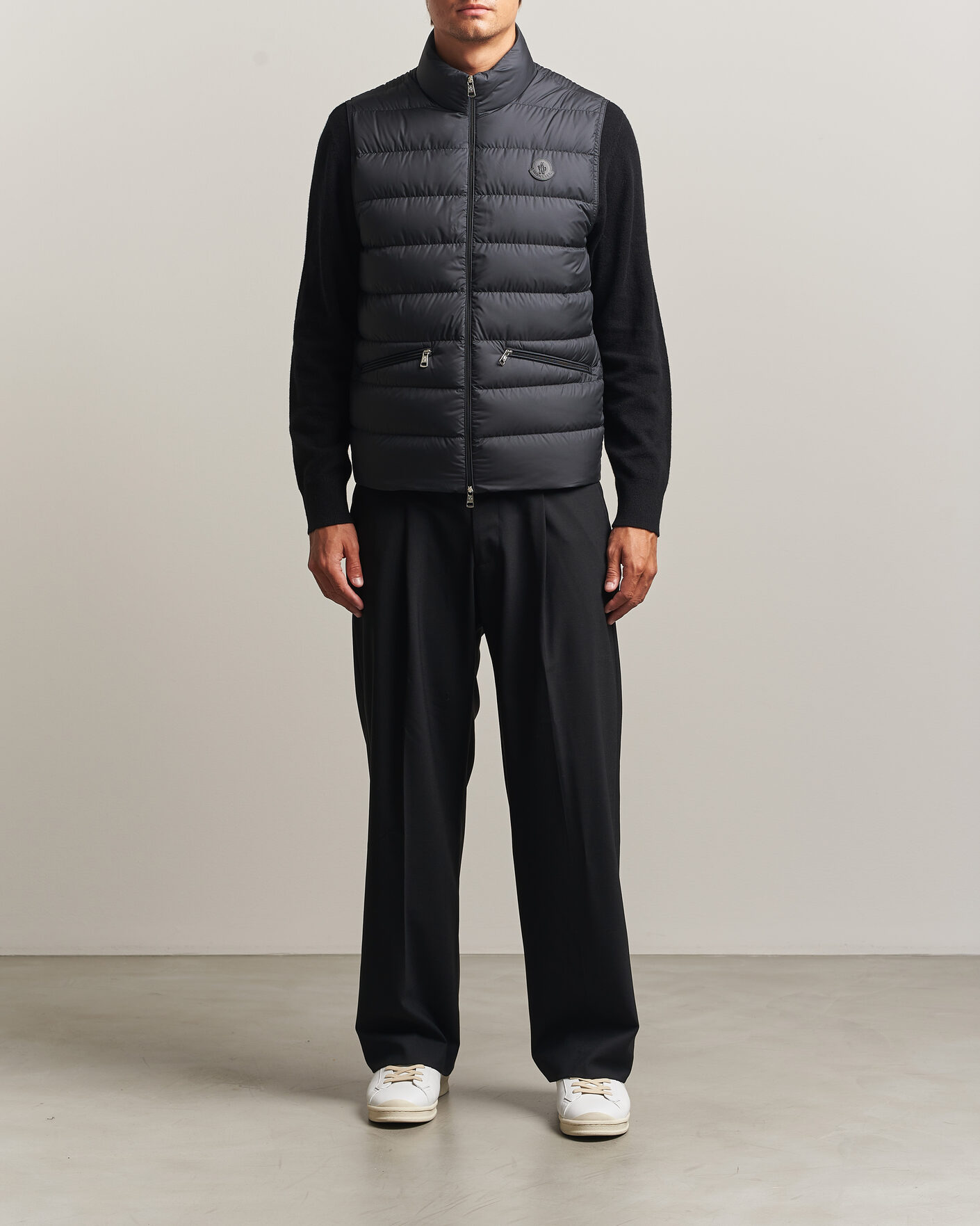 Uomini | Gilet | Moncler | Treompan Down Vest Black
