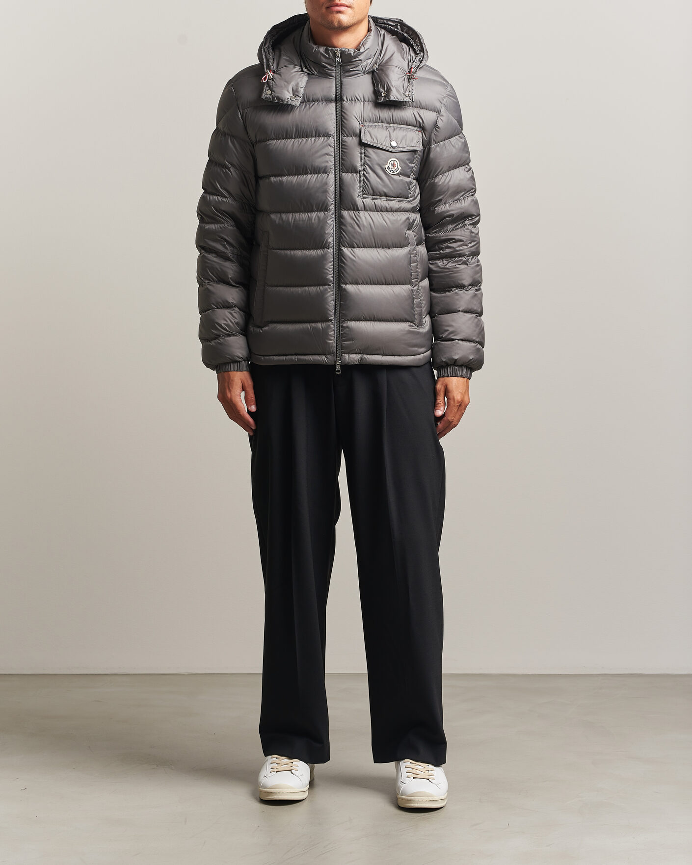 Uomini | Giacche | Moncler | Verith Hooded Down Jacket Grey