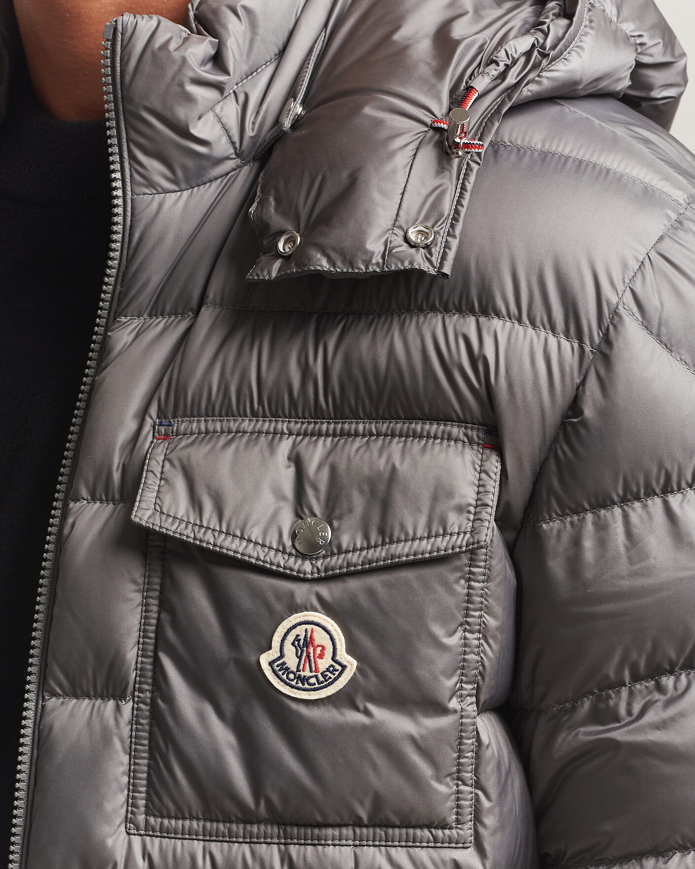 Uomini | Giacche | Moncler | Verith Hooded Down Jacket Grey