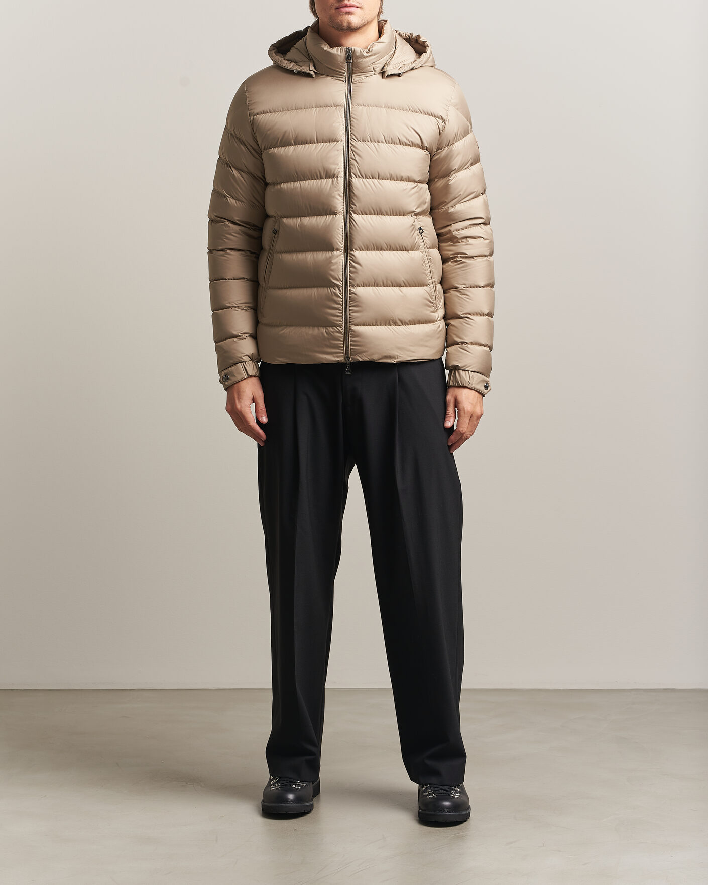 Uomini | Giacche | Moncler | Arneb Hooded Down Jacket Brown