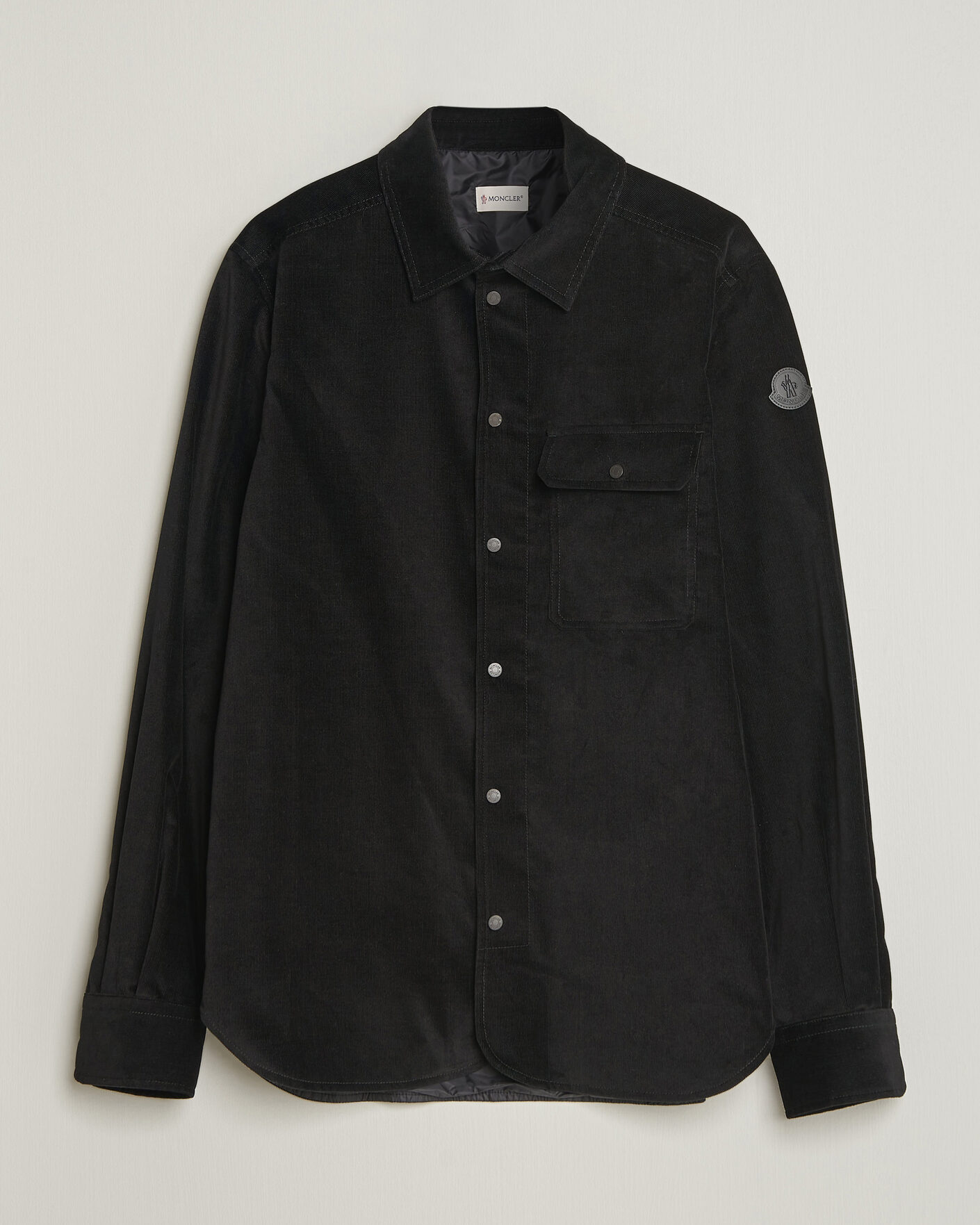 Uomini | Camicie | Moncler | Corduroy Overshirt Black