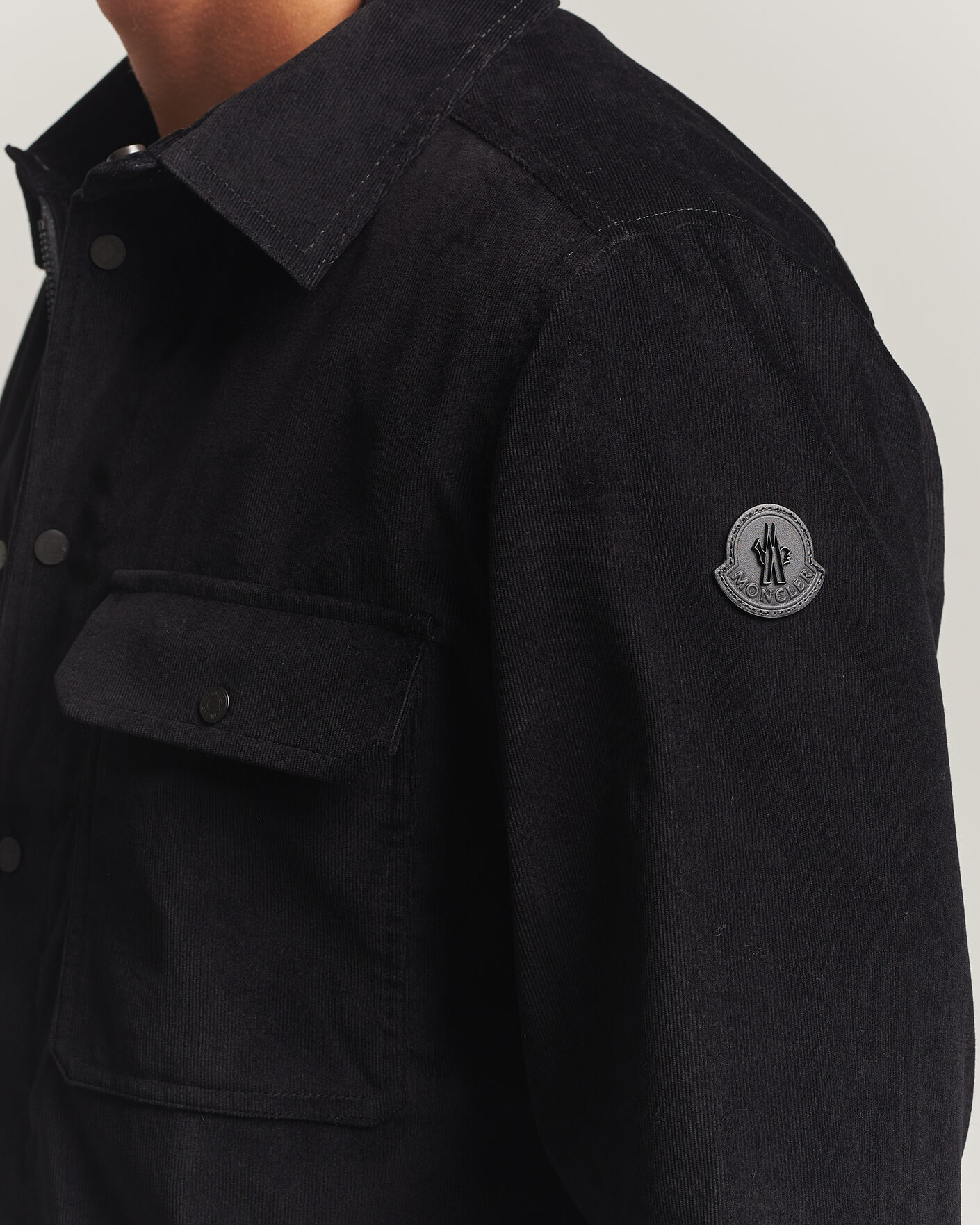 Uomini | Camicie | Moncler | Corduroy Overshirt Black