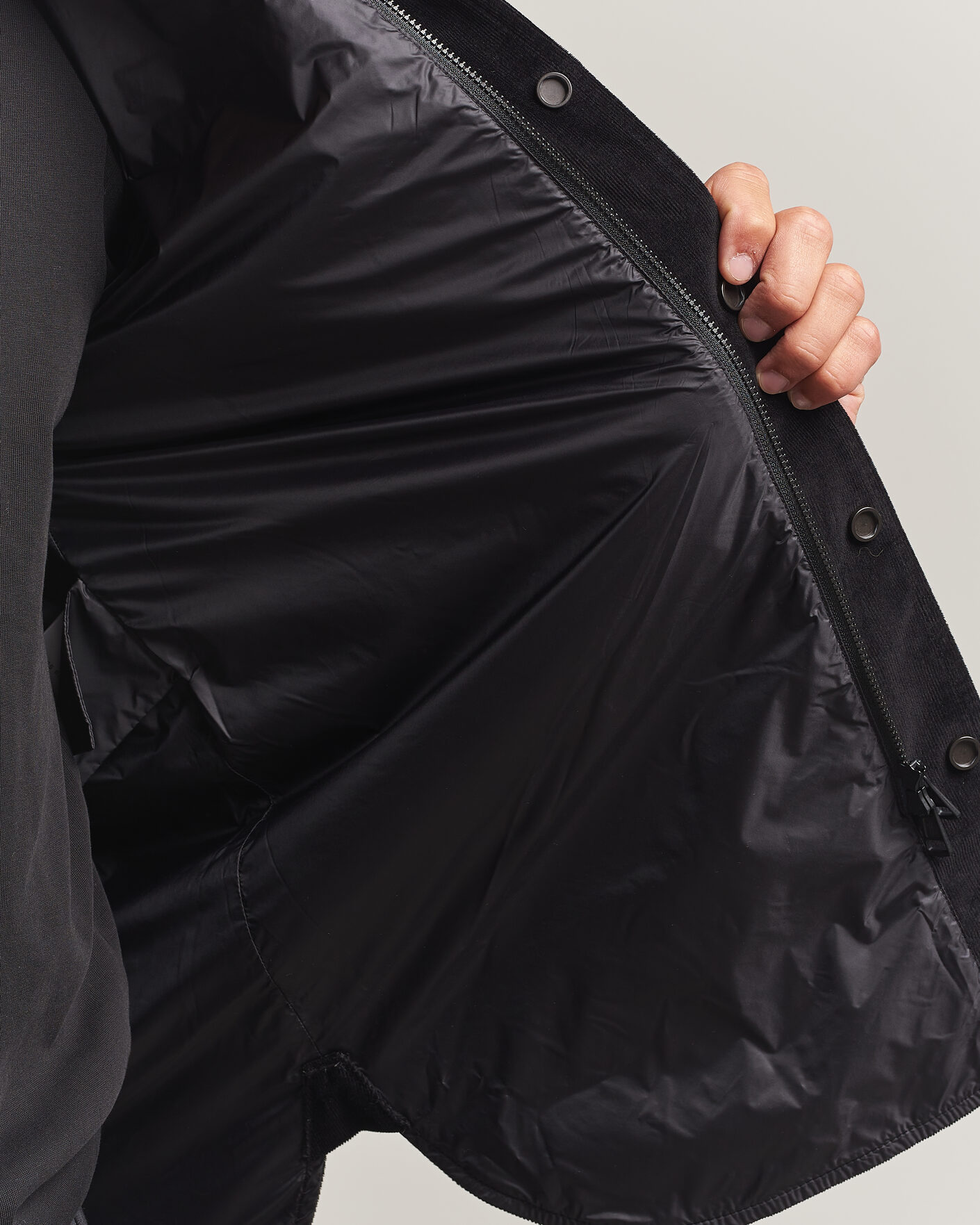 Uomini | Camicie | Moncler | Corduroy Overshirt Black