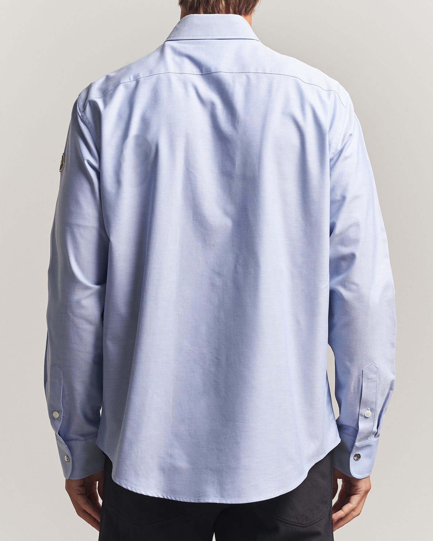 Uomini | Camicie | Moncler | Popeline Shirt Light Blue