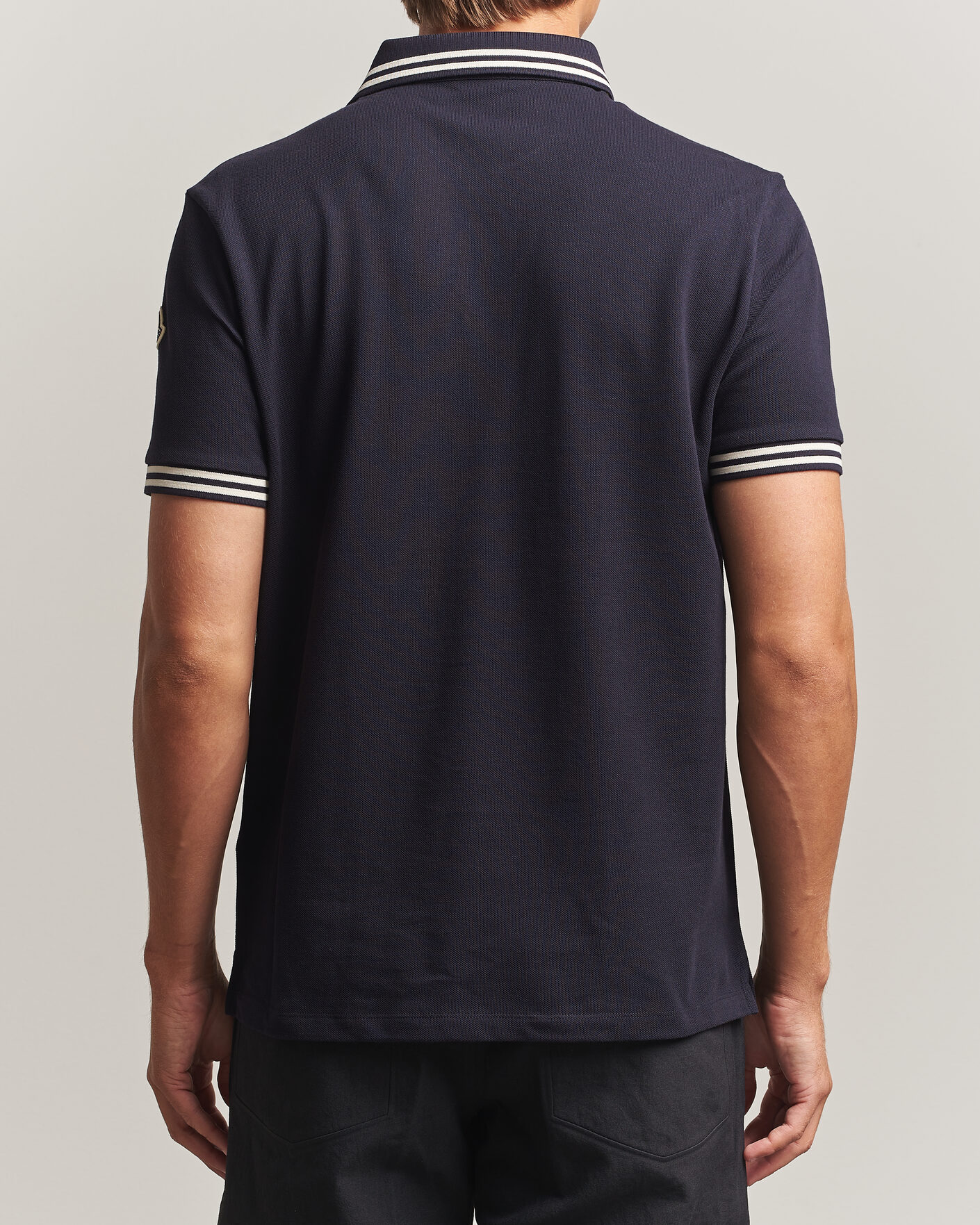 Uomini | Polo | Moncler | Contrast Collar Polo Navy