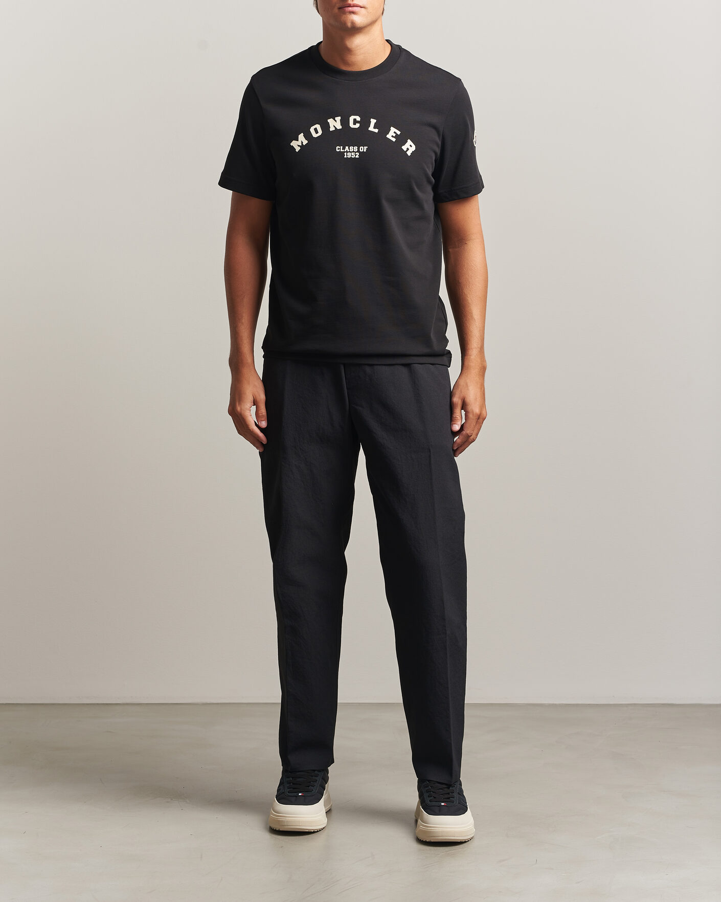 Uomini | T-shirt | Moncler | College Logo T-Shirt Black