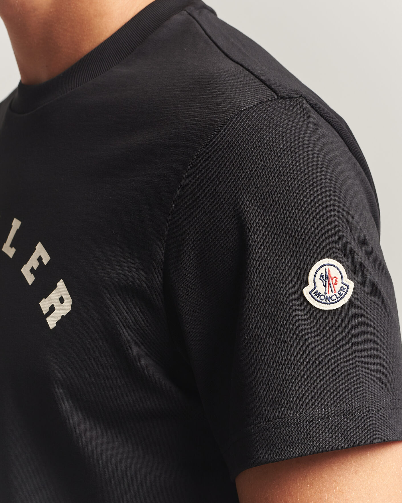 Uomini | T-shirt | Moncler | College Logo T-Shirt Black