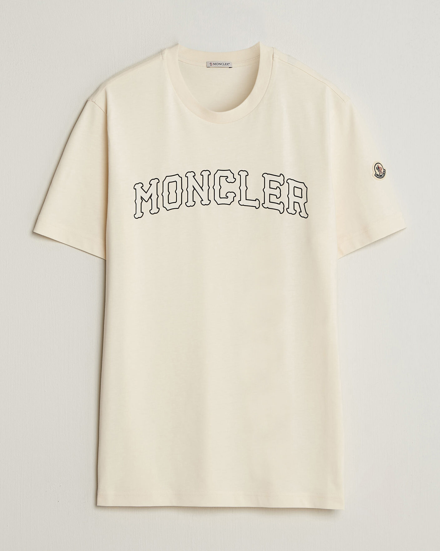 Uomini | T-shirt | Moncler | College Logo T-Shirt Off White