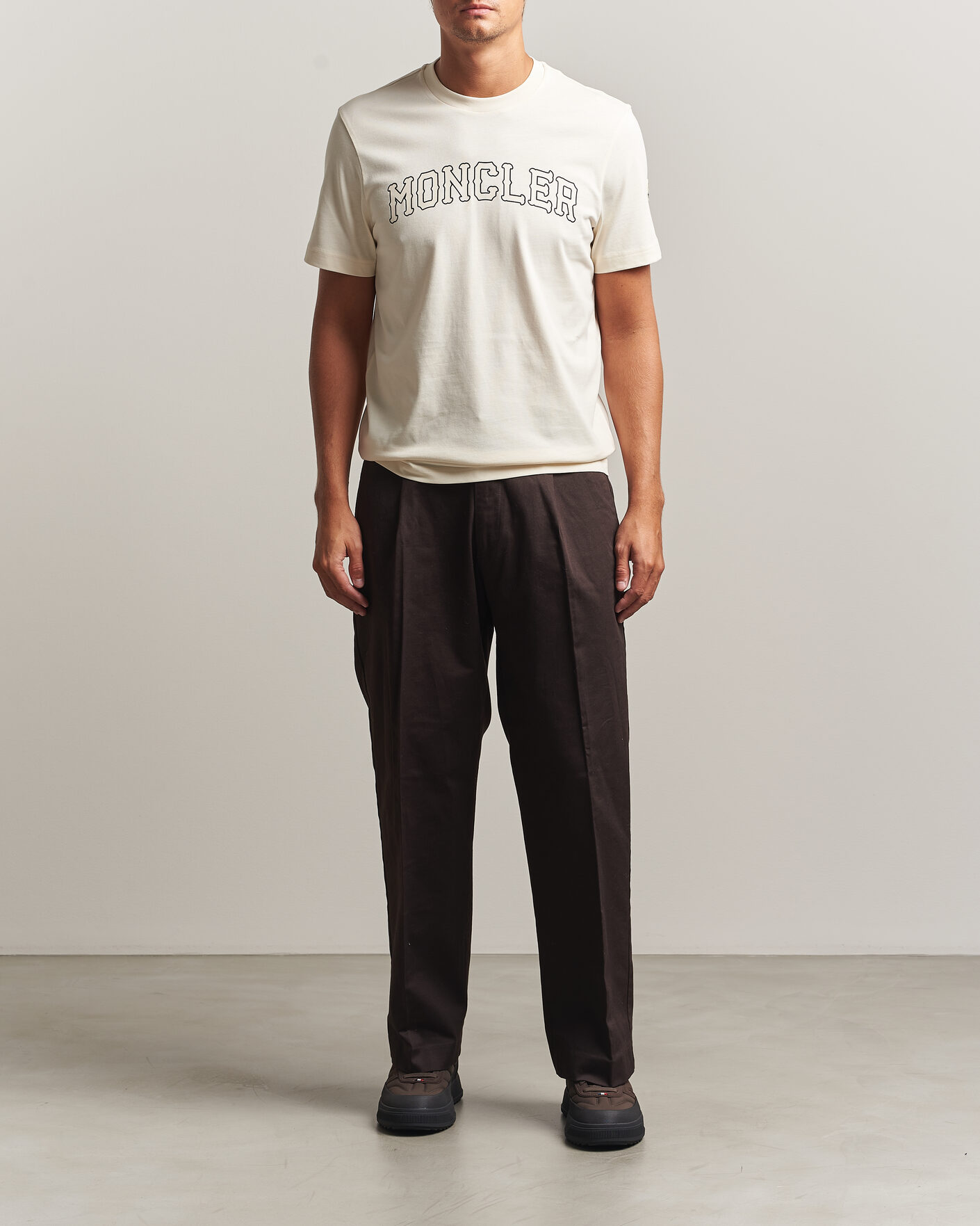 Uomini | T-shirt | Moncler | College Logo T-Shirt Off White