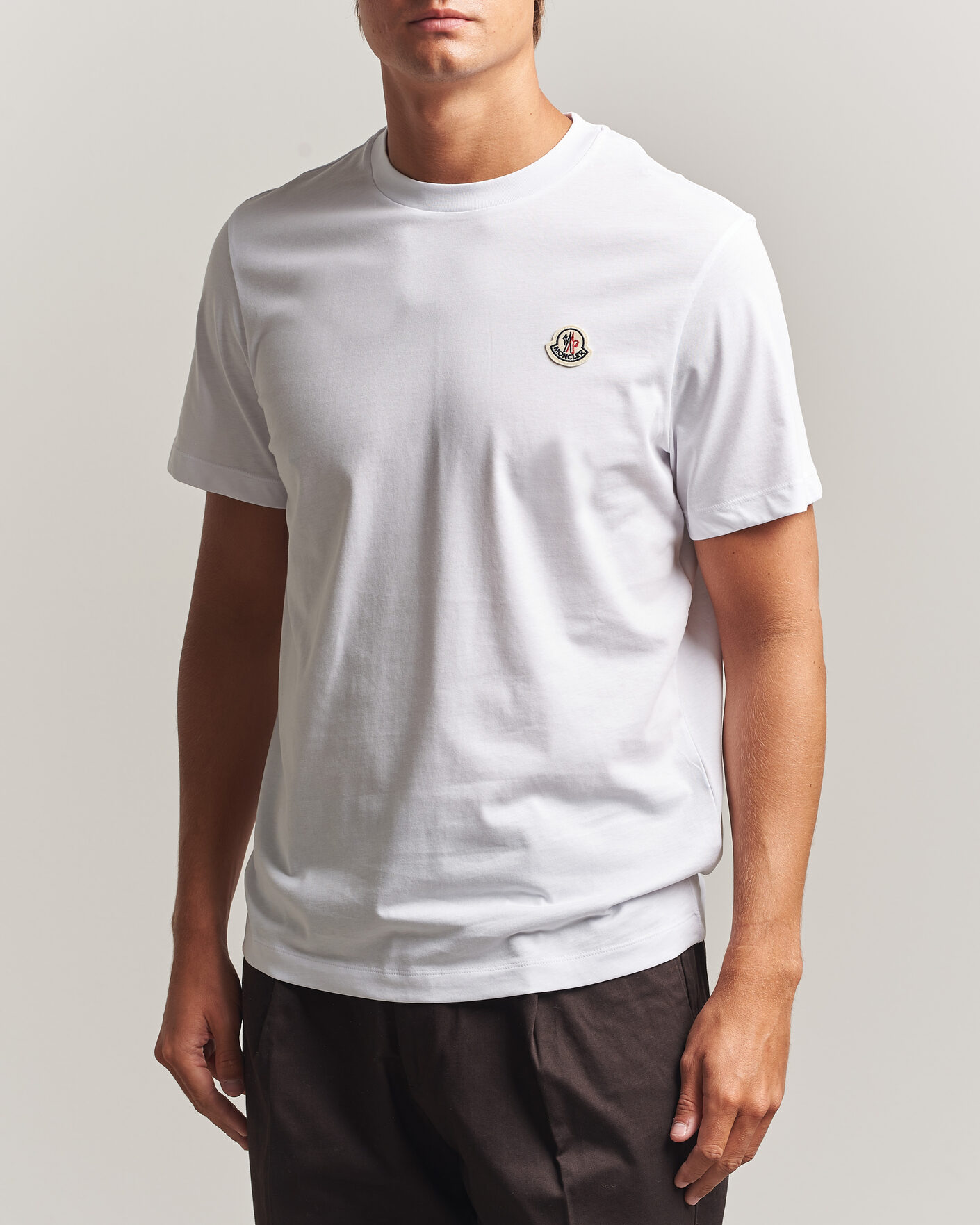 Uomini | T-shirt | Moncler | 3-Pack Logo T-Shirts Blue/Military/White
