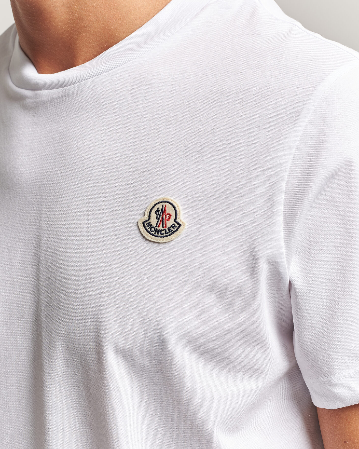 Uomini | T-shirt | Moncler | 3-Pack Logo T-Shirts Blue/Military/White