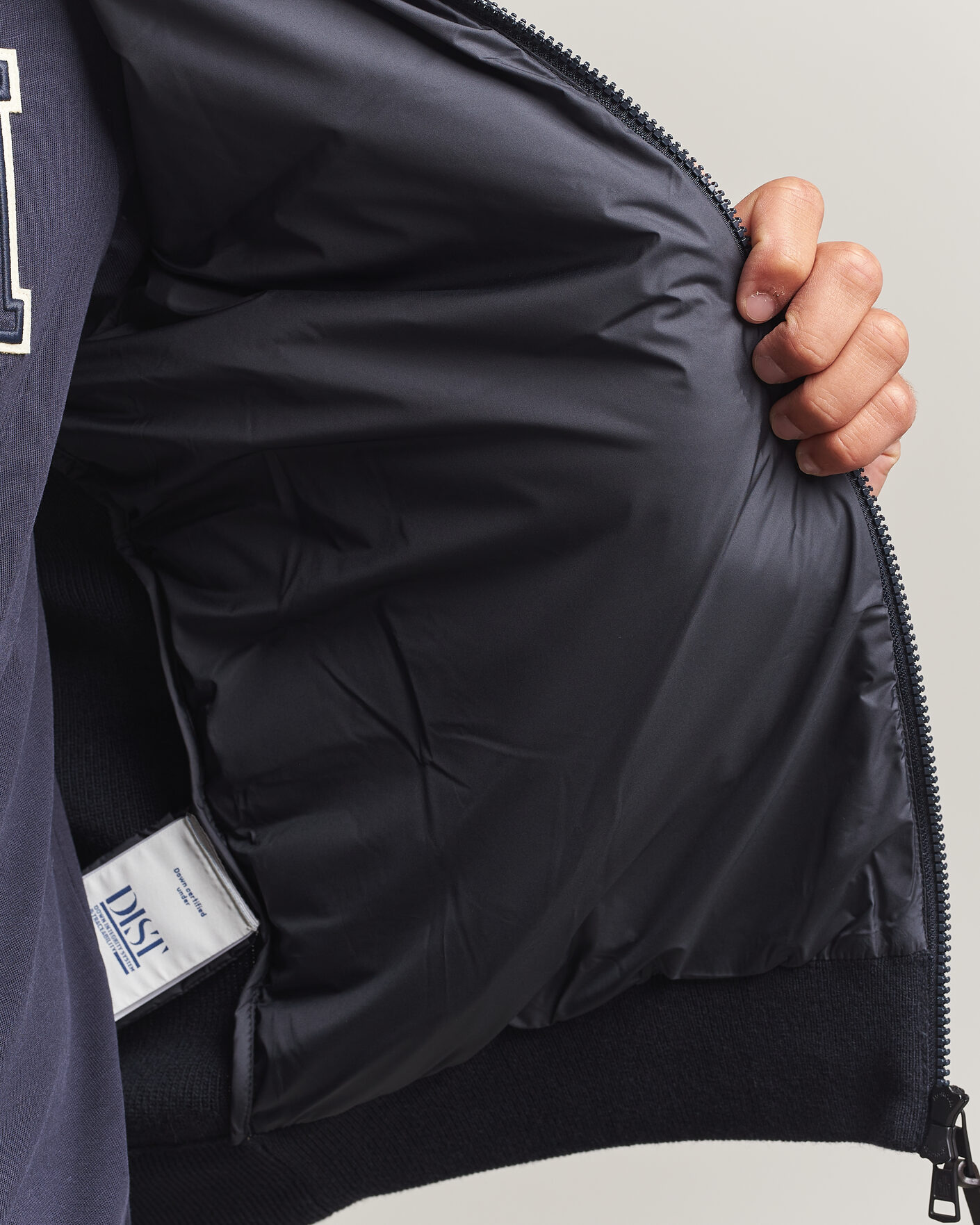 Uomini | Giacche | Moncler | Wool/Cashmere Hybrid Jacket Navy