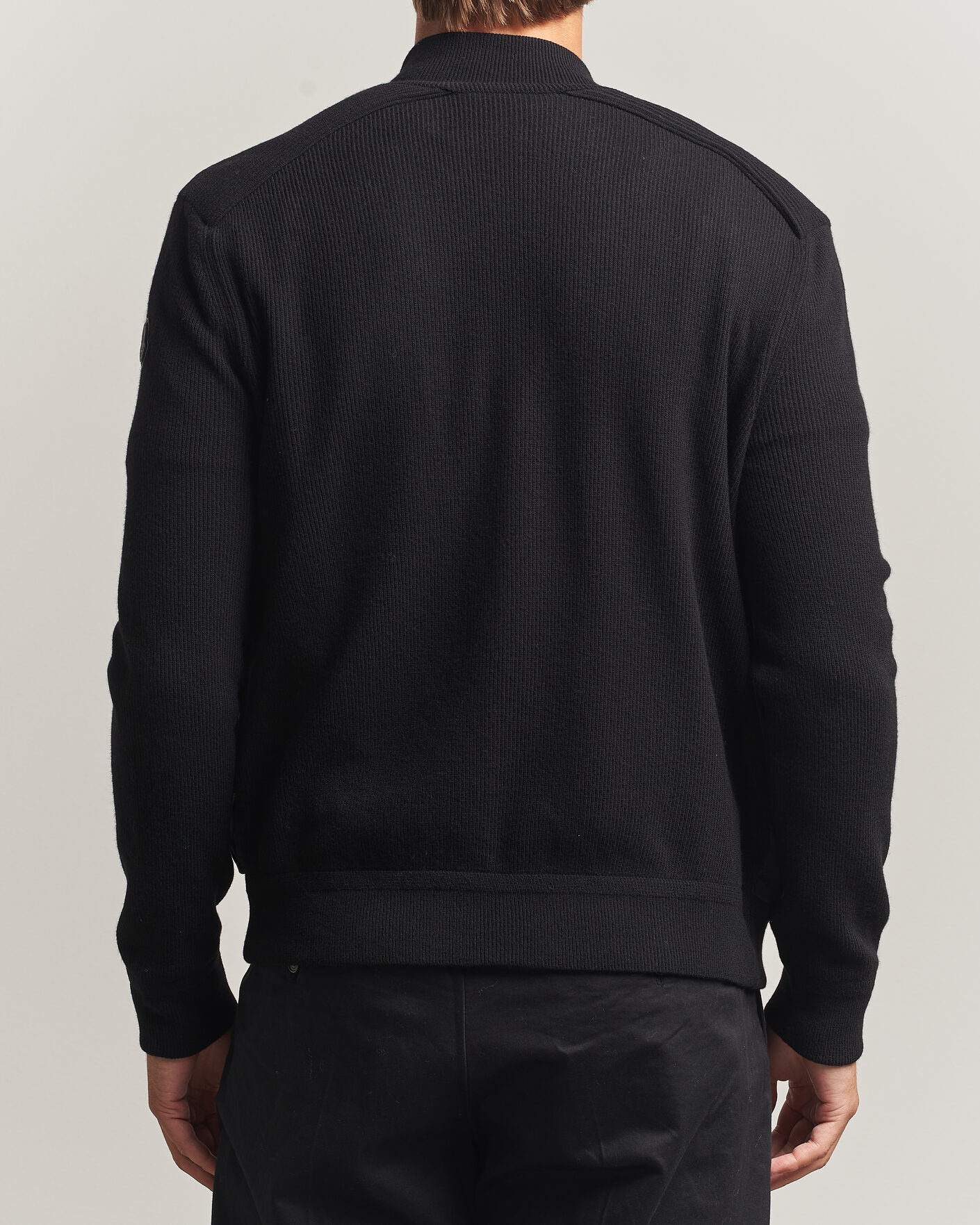 Uomini | Giacche | Moncler | Wool/Cashmere Hybrid Jacket Black