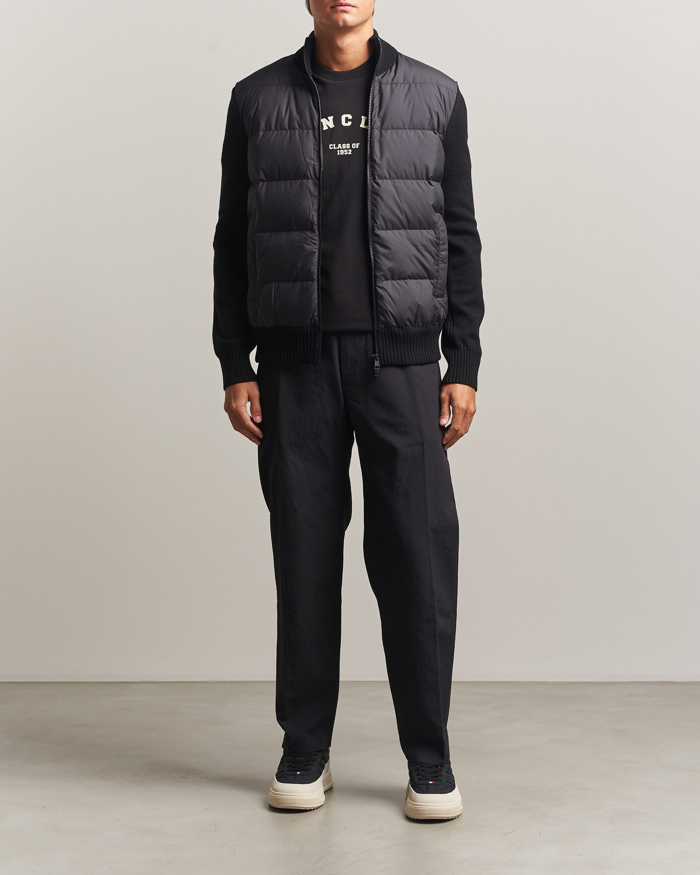 Uomini | Giacche | Moncler | Padded Hybrid Jacket Black