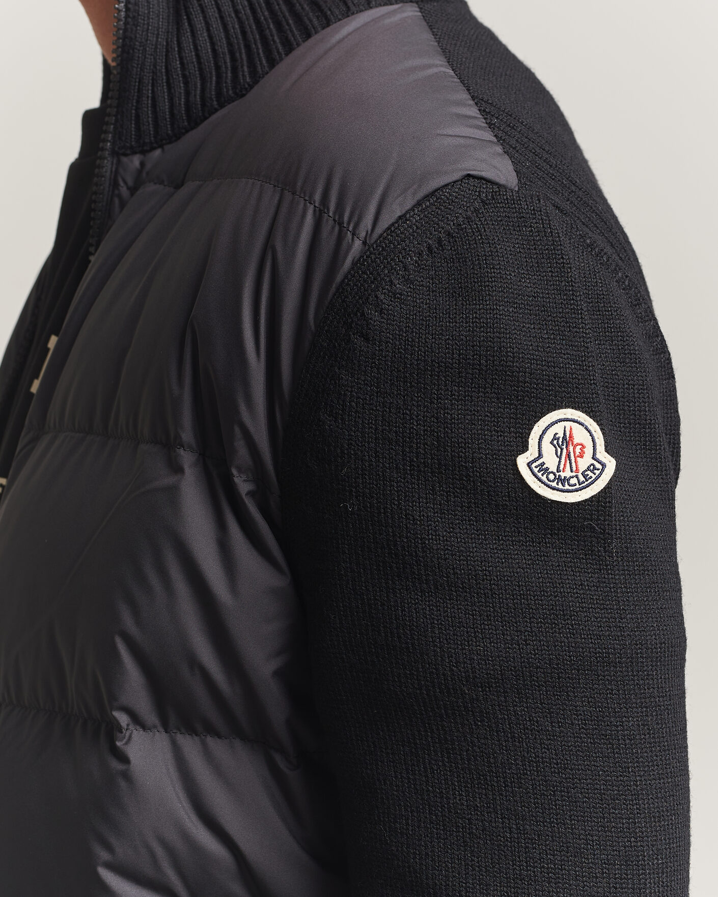 Uomini | Giacche | Moncler | Padded Hybrid Jacket Black