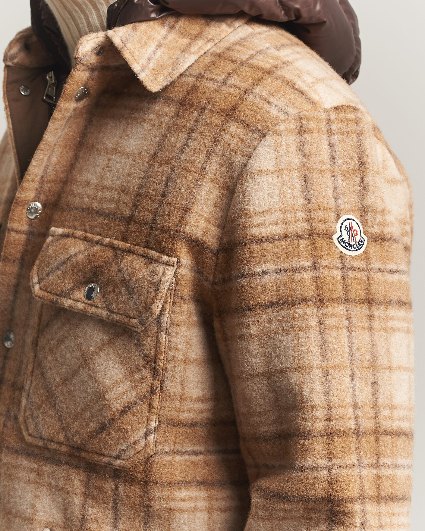 Uomini | Giacche | Moncler | Nyvalin Shirt Jacket Brown Check