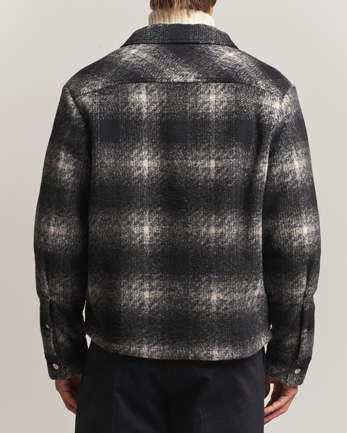 Uomini | Camicie | Moncler | Flannel Overshirt Grey Check