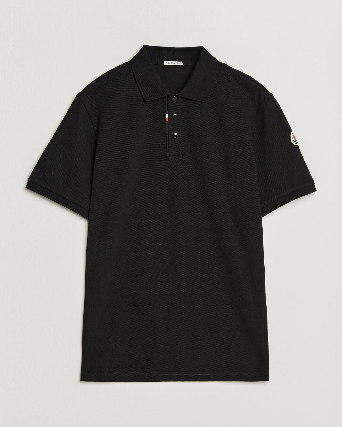 Uomini | Polo | Moncler | Short Sleeve Polo Black