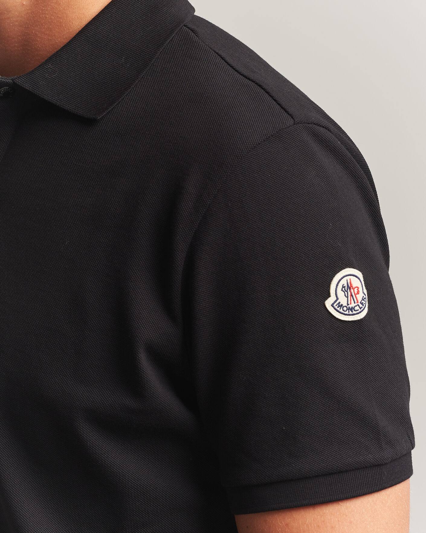 Uomini | Polo | Moncler | Short Sleeve Polo Black