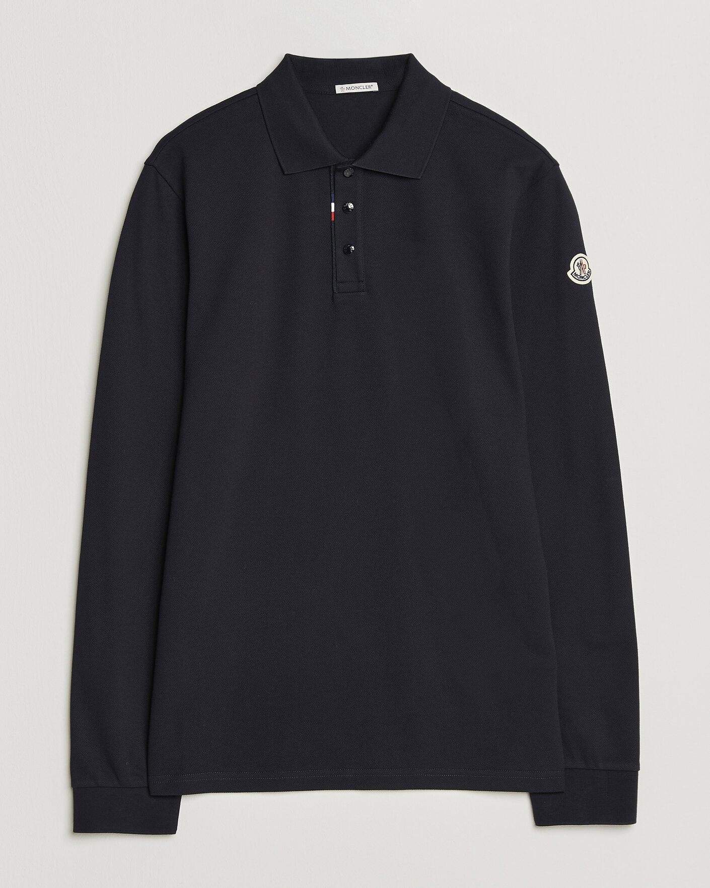 Uomini | Polo | Moncler | Long Sleeve Polo Navy