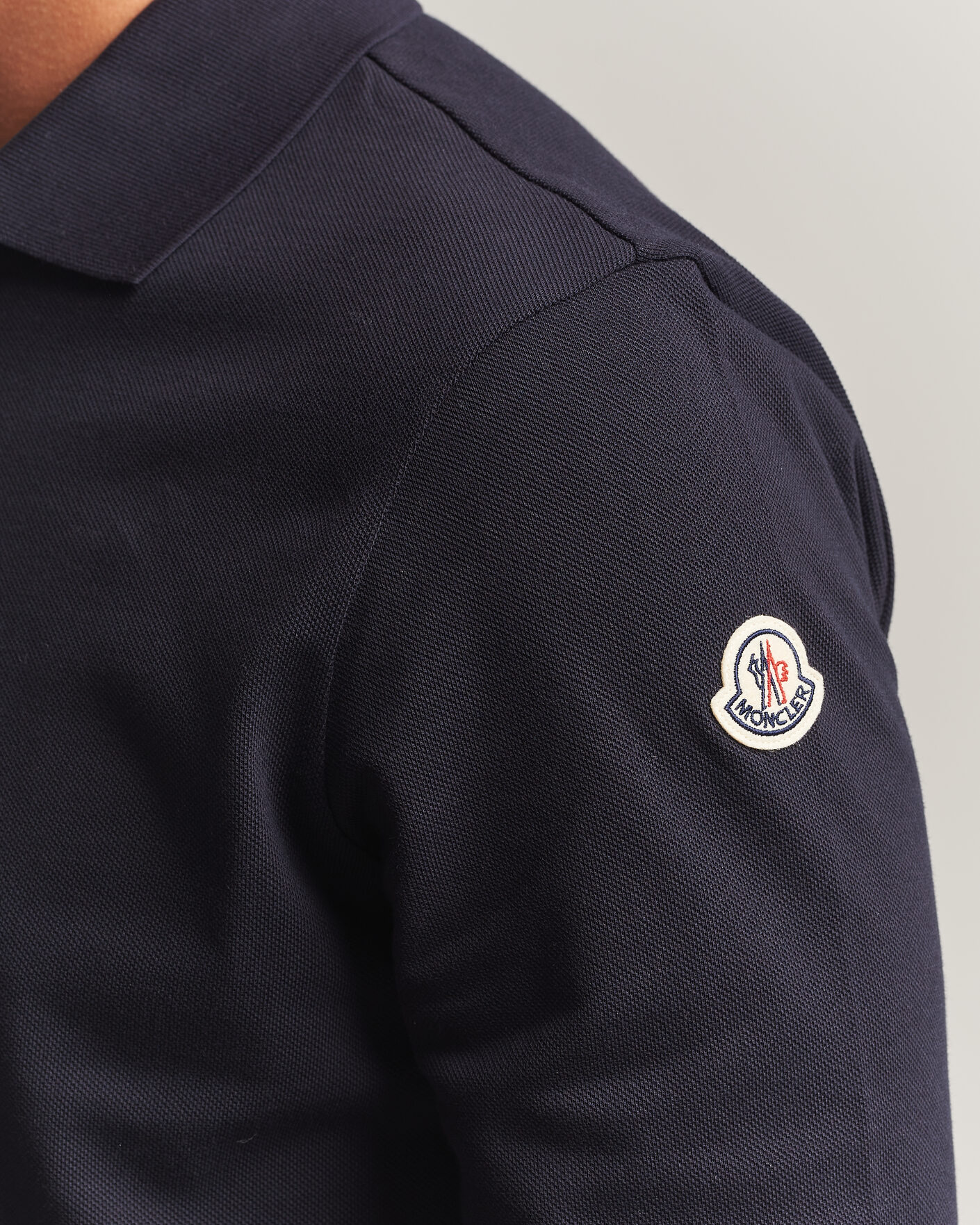 Uomini | Polo | Moncler | Long Sleeve Polo Navy