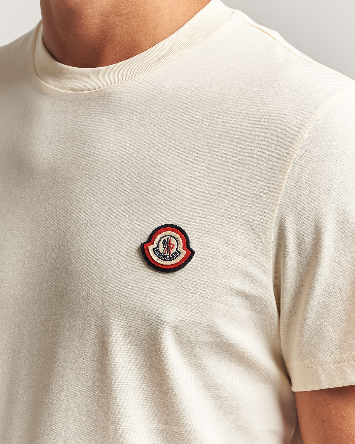 Uomini | T-shirt | Moncler | Logo T-Shirt Off White