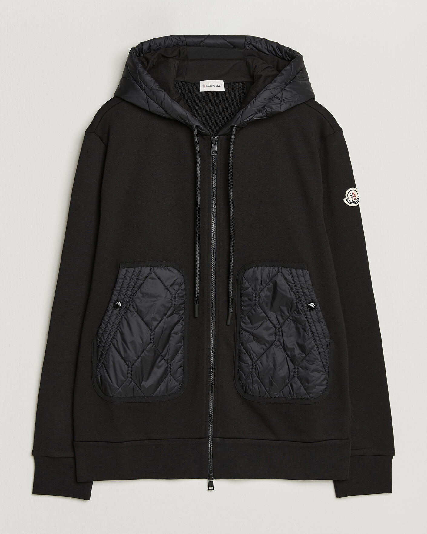 Uomini | Maglieria | Moncler | Full Zip Hoodie Black