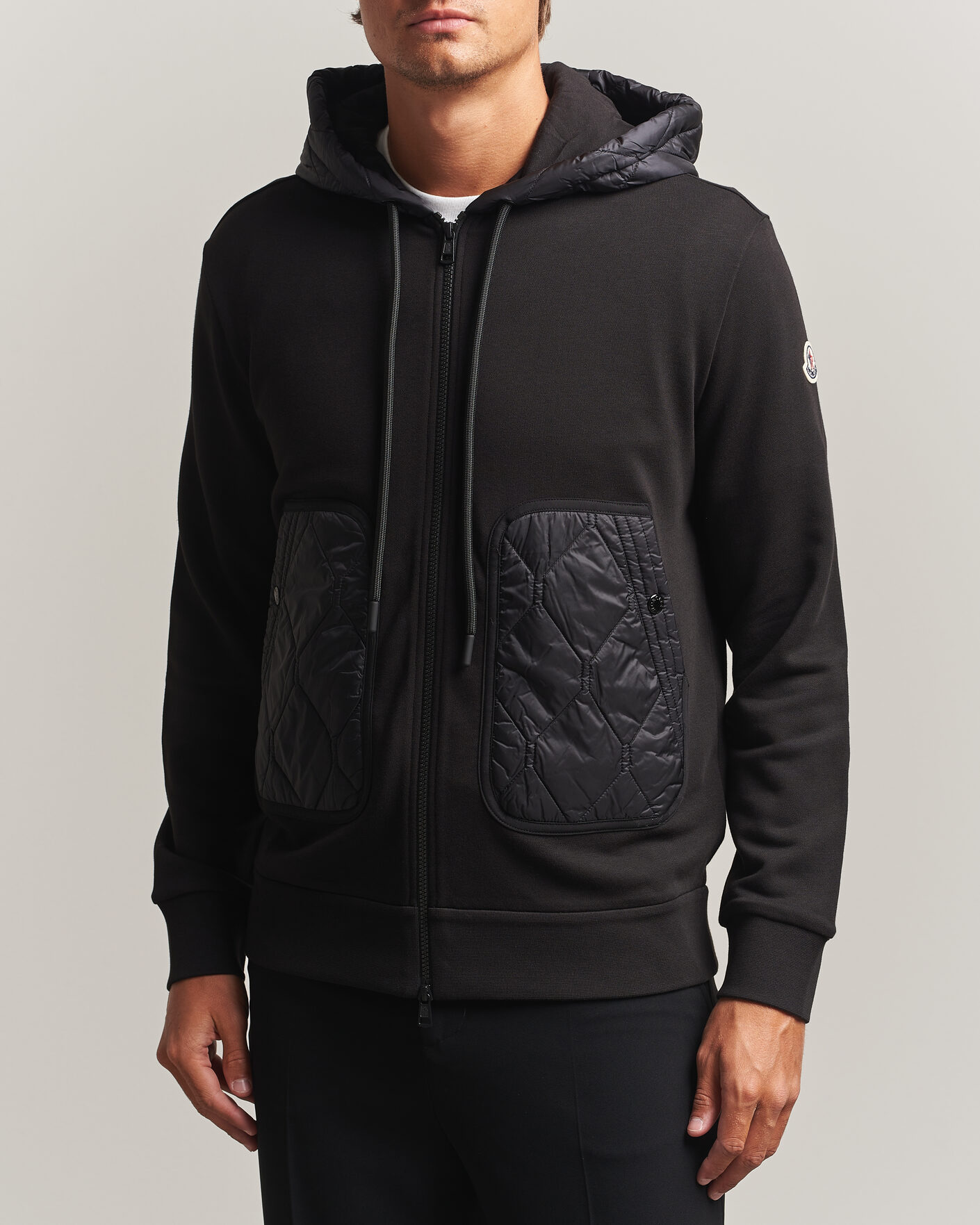 Uomini | Maglieria | Moncler | Full Zip Hoodie Black