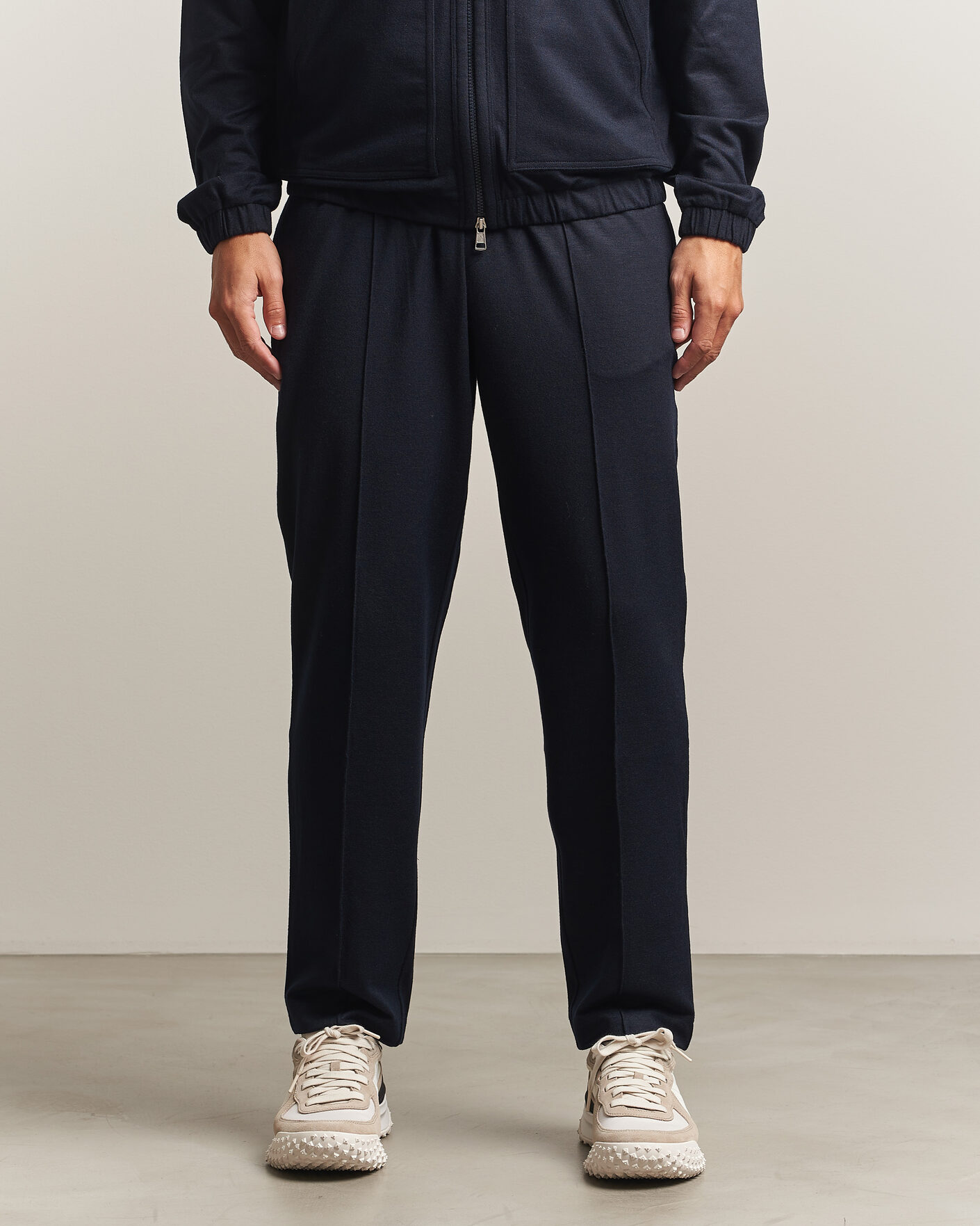 Uomini | Pantaloni | Moncler | Flannel Joggers Navy