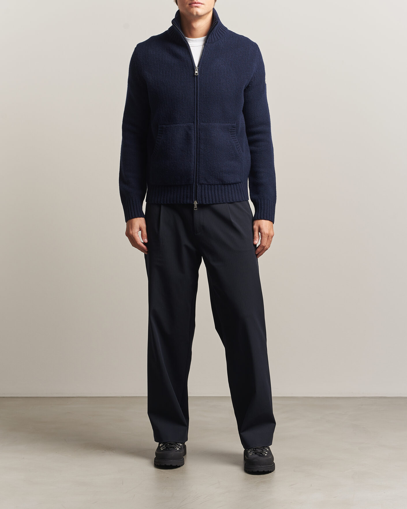 Uomini | Maglieria | Moncler | Full Zip Cardigan Navy