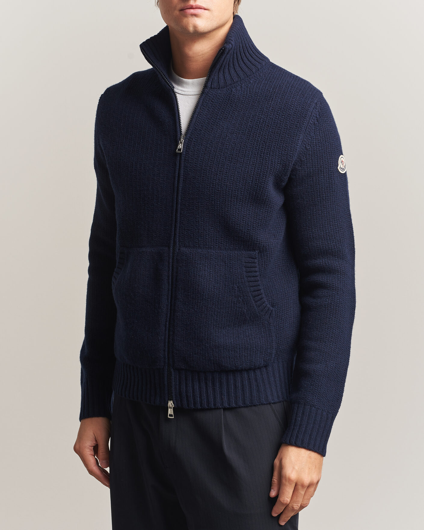 Uomini | Maglieria | Moncler | Full Zip Cardigan Navy