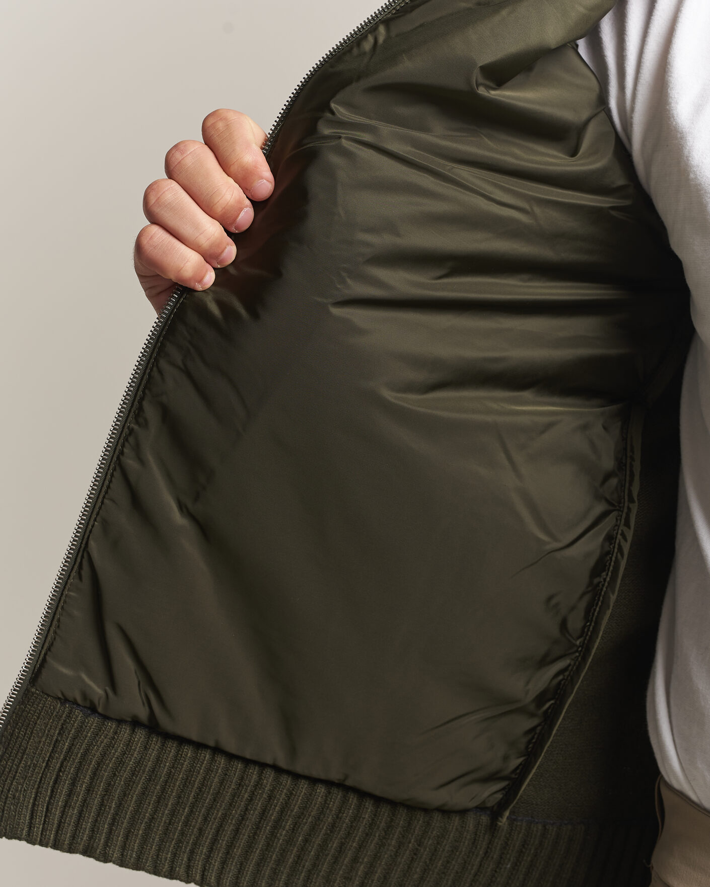 Uomini | Giacche | Moncler | Quilted Hybrid Jacket Dark Green
