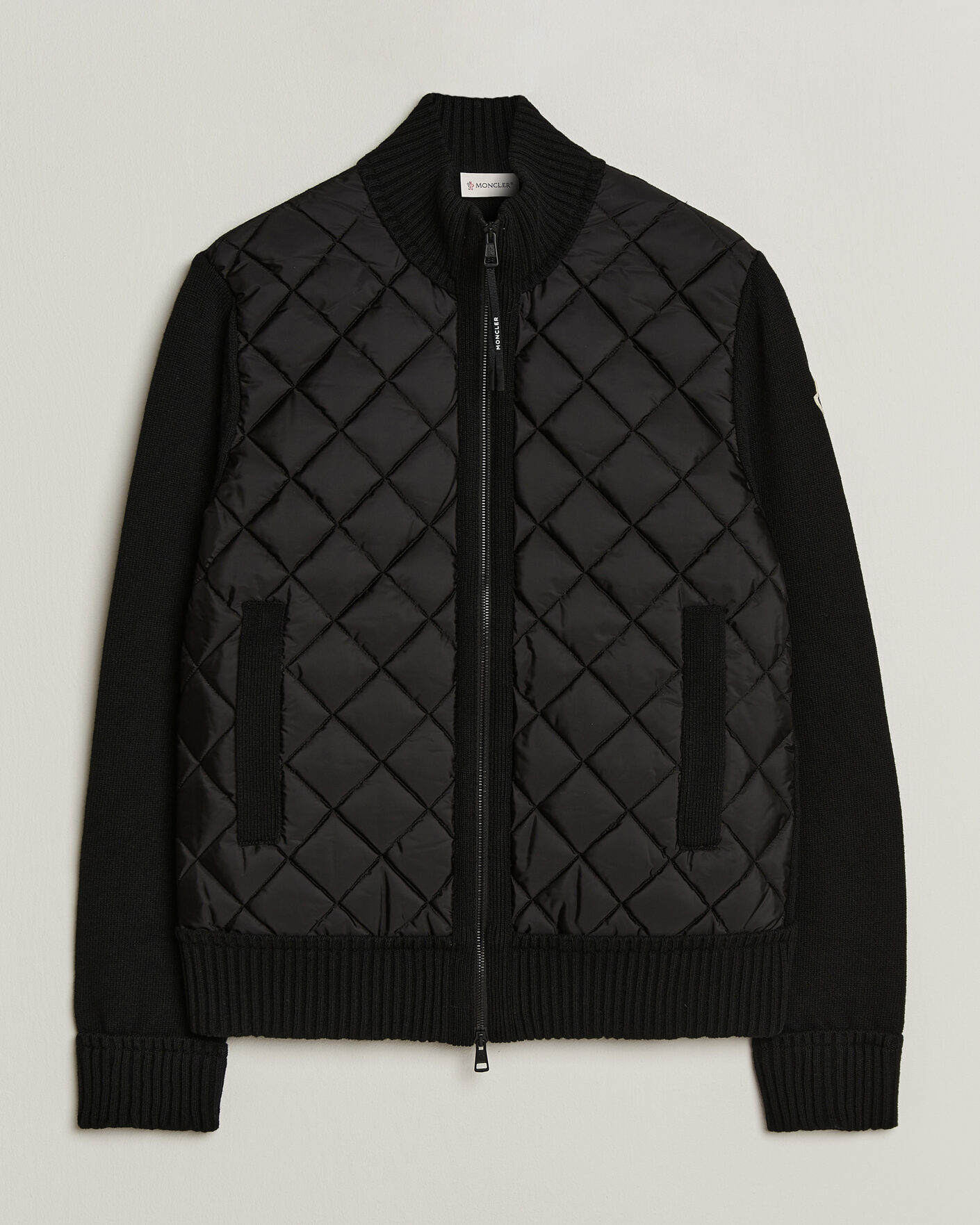 Uomini | Giacche | Moncler | Quilted Hybrid Jacket Black