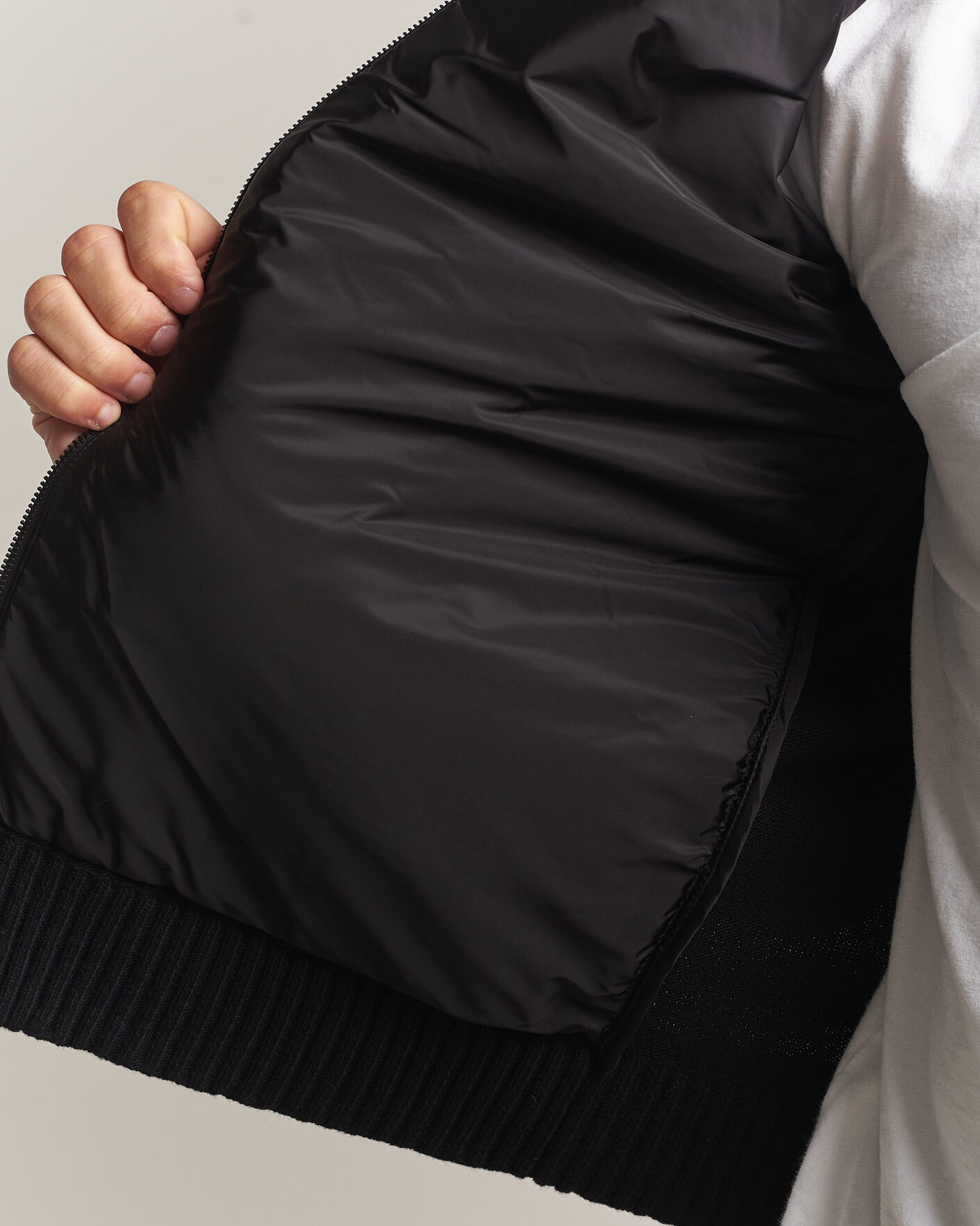 Uomini | Giacche | Moncler | Quilted Hybrid Jacket Black