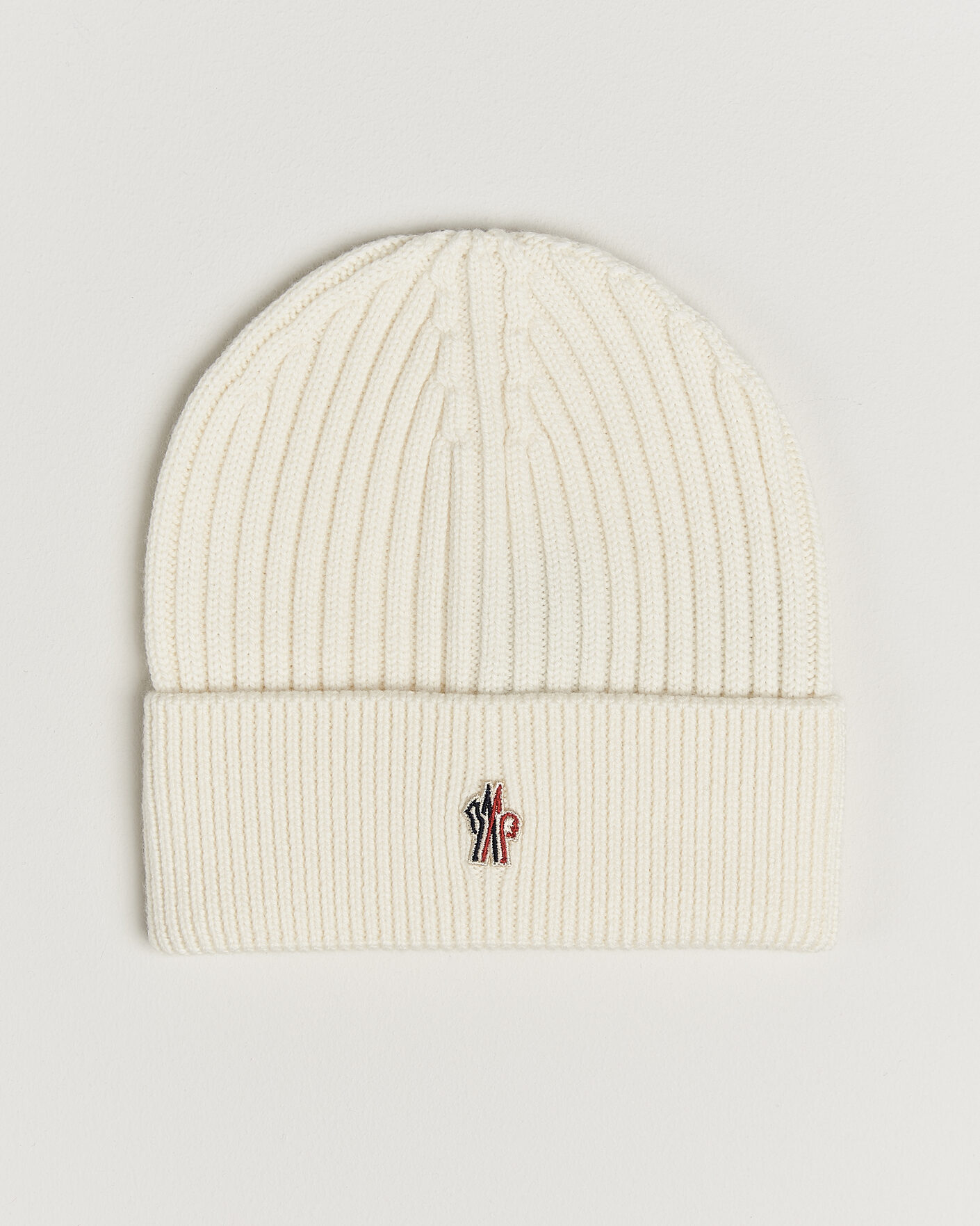 Uomini | Berretti | Moncler Grenoble | Rib Wool Beanie Off White