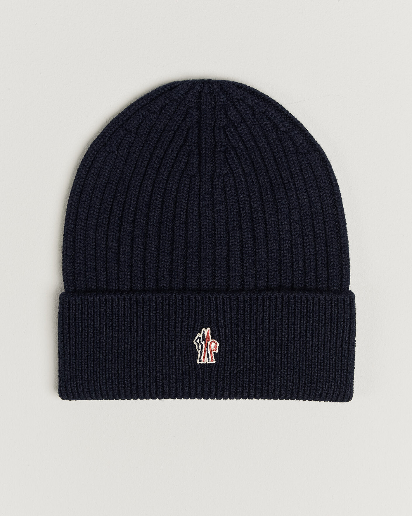Uomini | Berretti | Moncler Grenoble | Rib Wool Beanie Navy