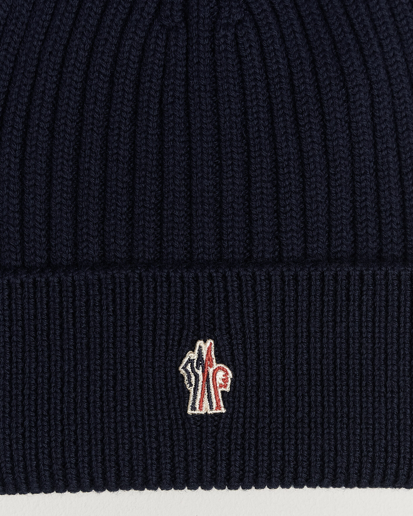 Uomini | Berretti | Moncler Grenoble | Rib Wool Beanie Navy